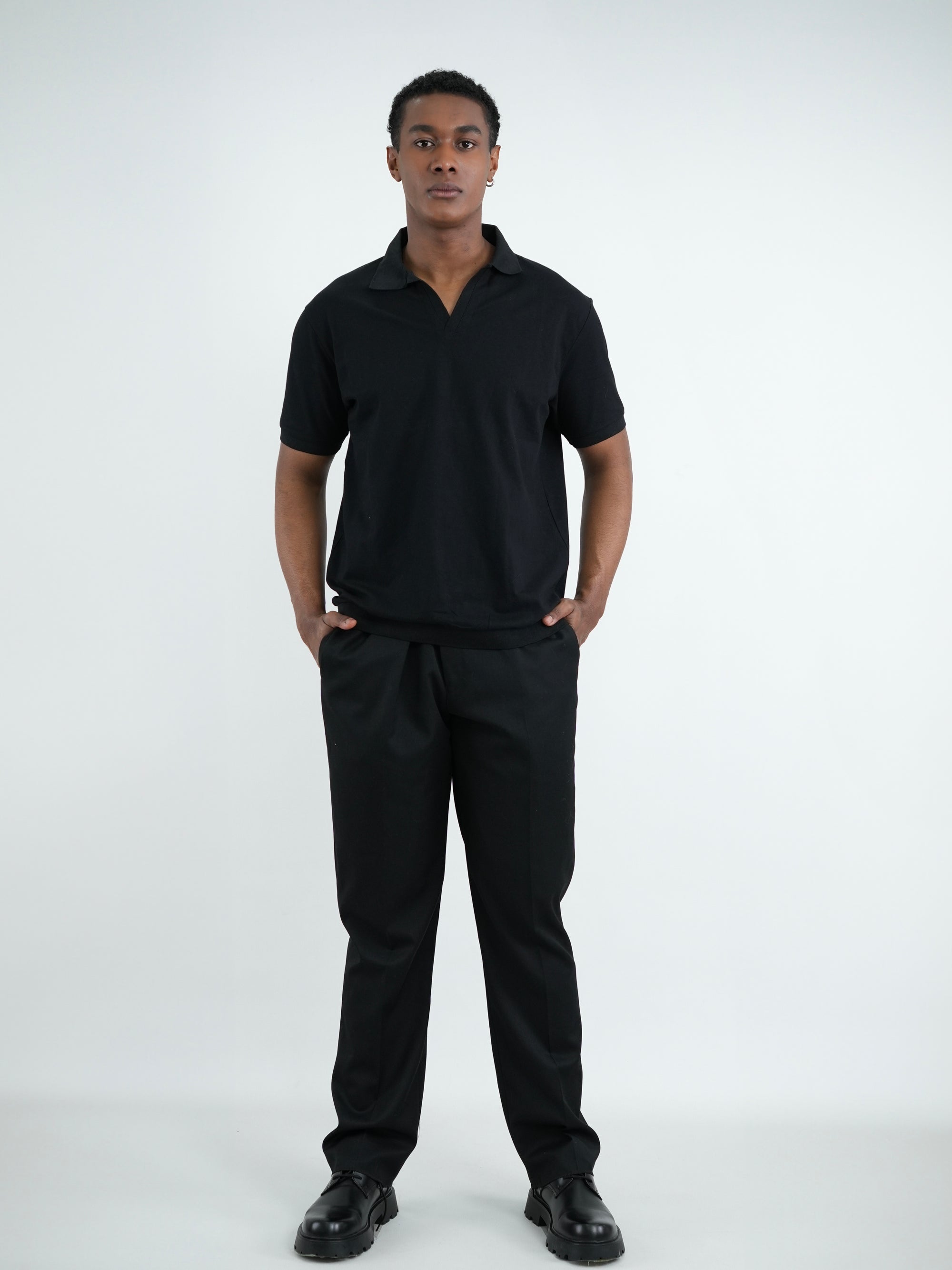 CAMISA HOMBRE CAP007 NEGRO