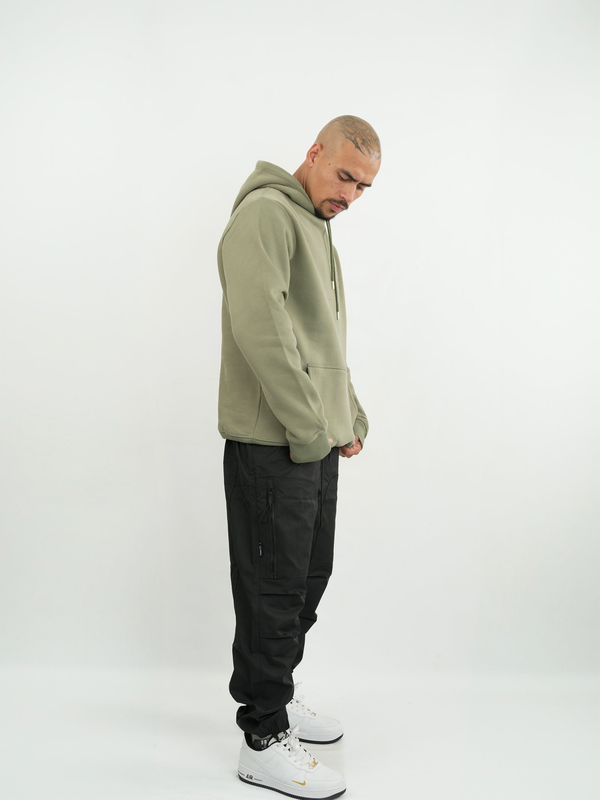 HODDIE HOMBRE FSA040 VERDE