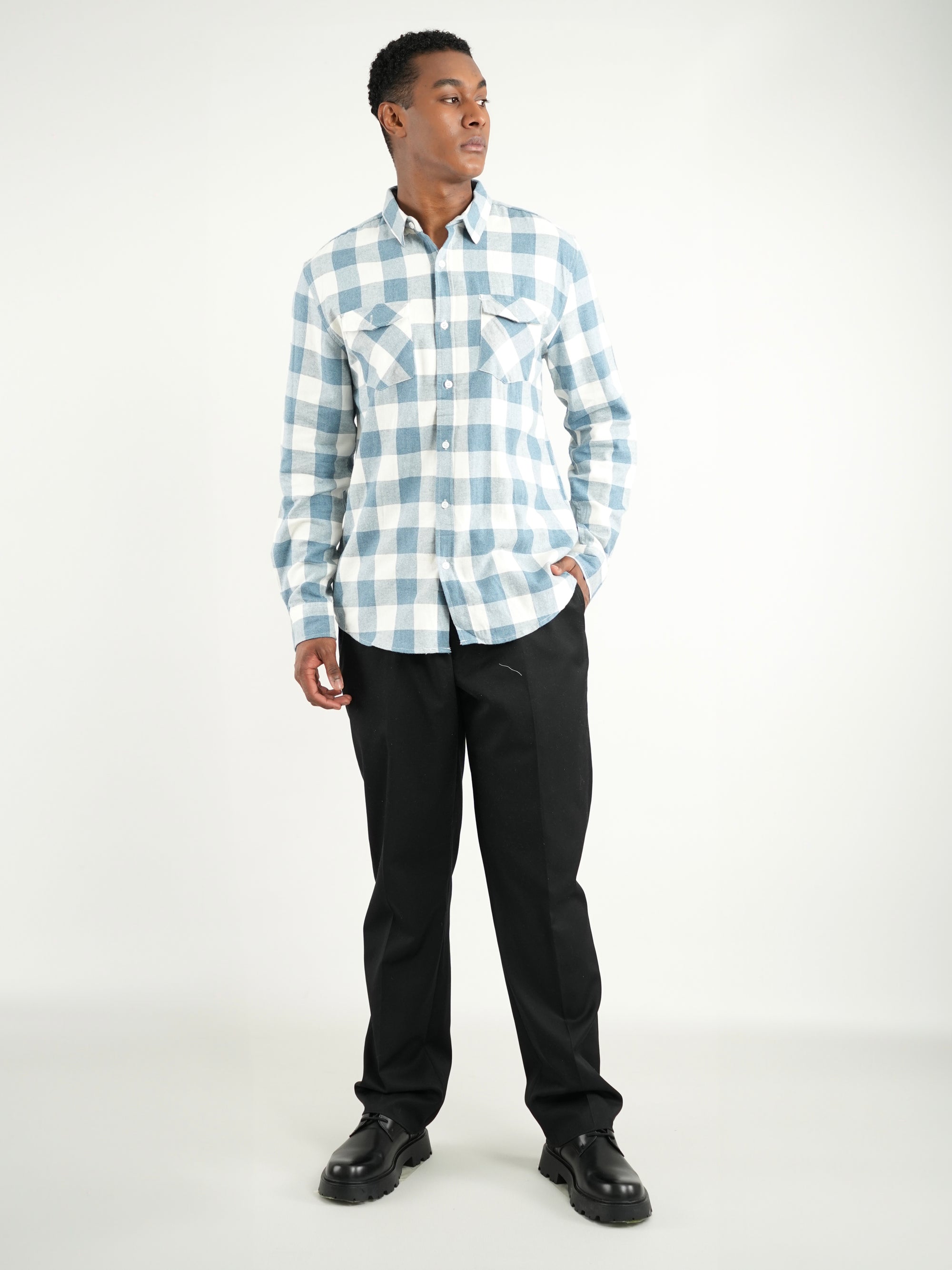 CAMISA HOMBRE FVR001 AZUL