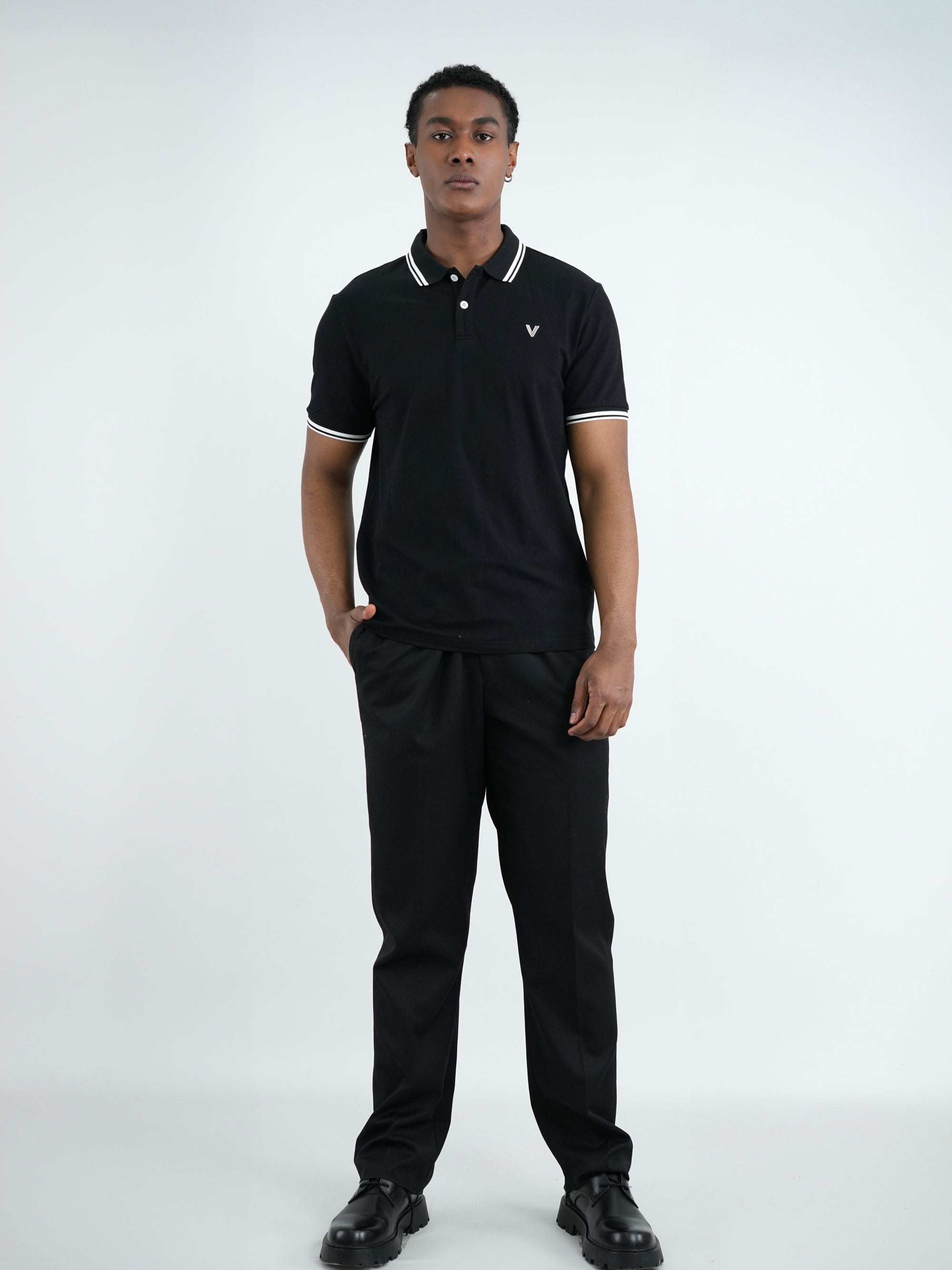 CAMISA HOMBRE CAP005 NEGRO