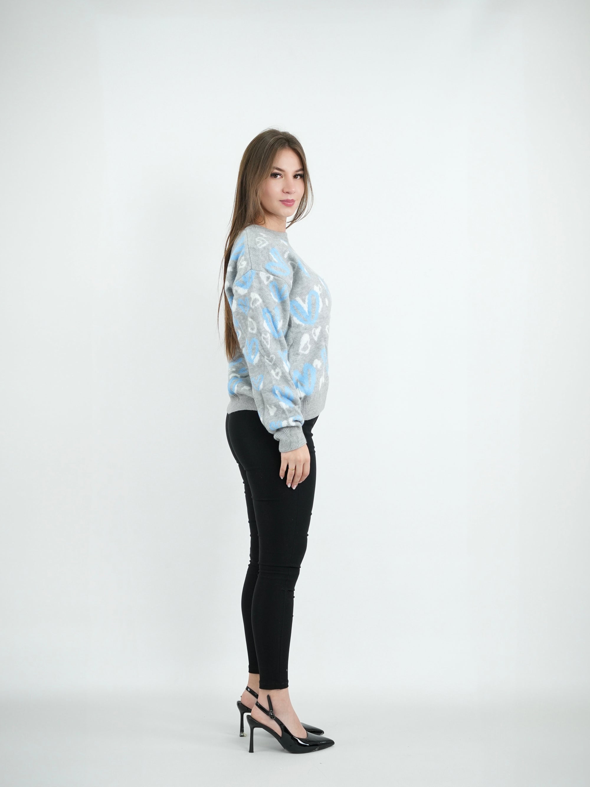 SUÉTER MUJER MSA207 GRIS