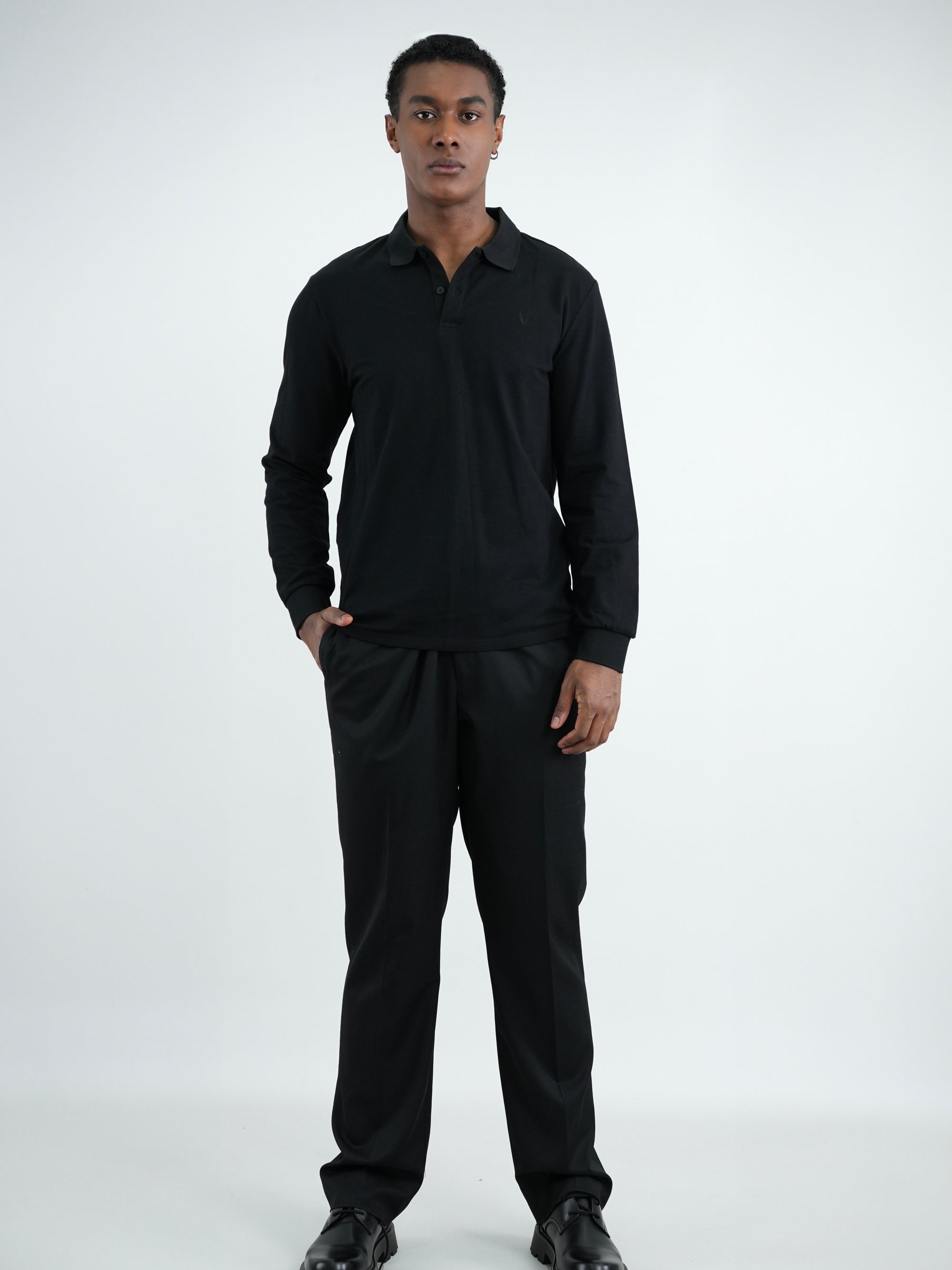 CAMISA HOMBRE CAP009 NEGRO