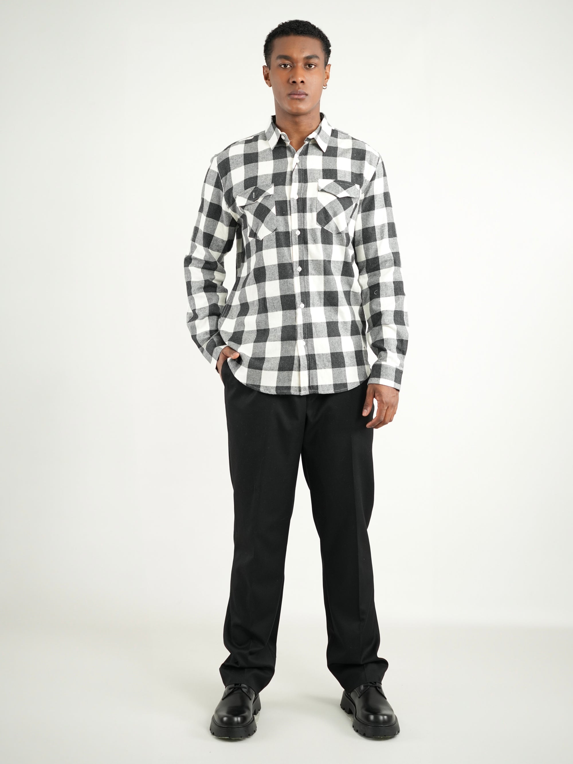 CAMISA HOMBRE FVR001 NEGRO