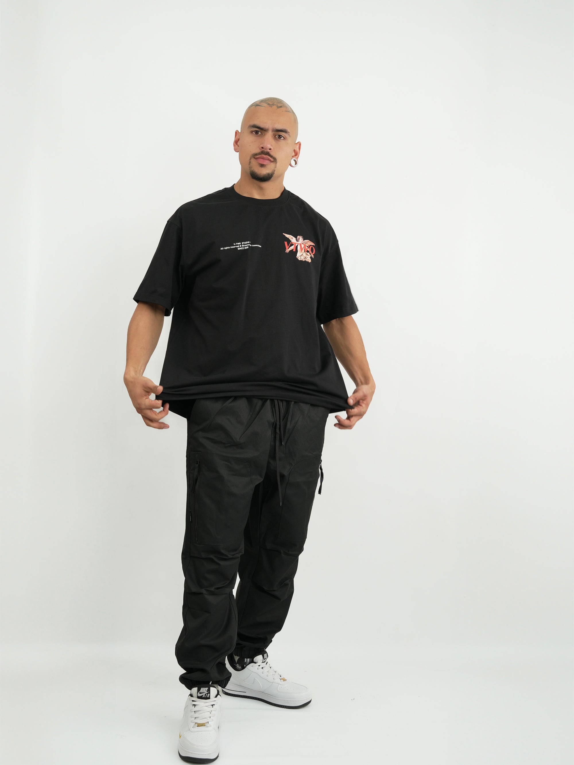 CAMISETA HOMBRE FCA014 NEGRO