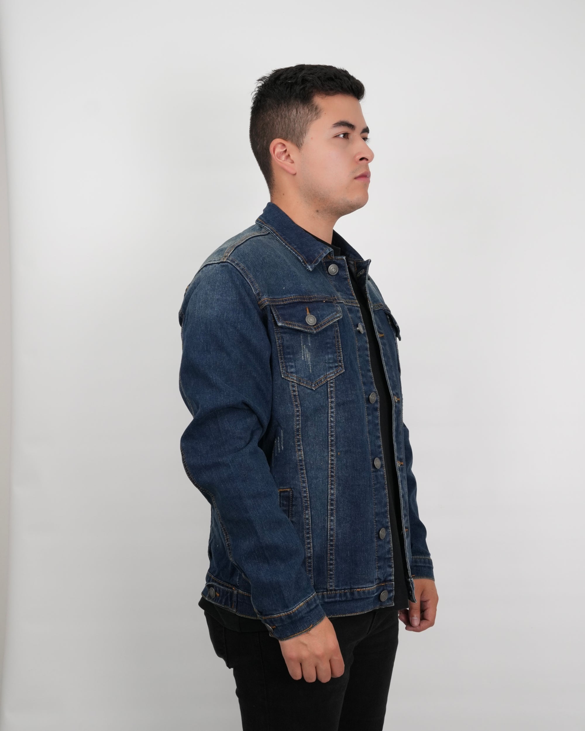 CHAQUETA DE JEAN VR014 AZUL OSCURO