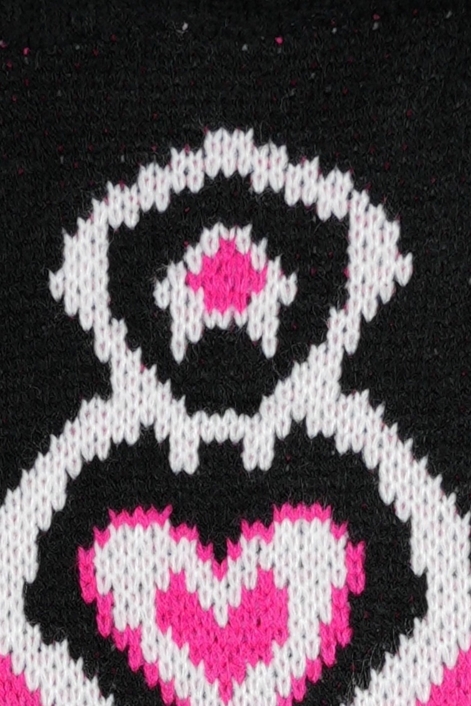 SUÉTER MSA165 NEGRO-FUXIA-PERLA