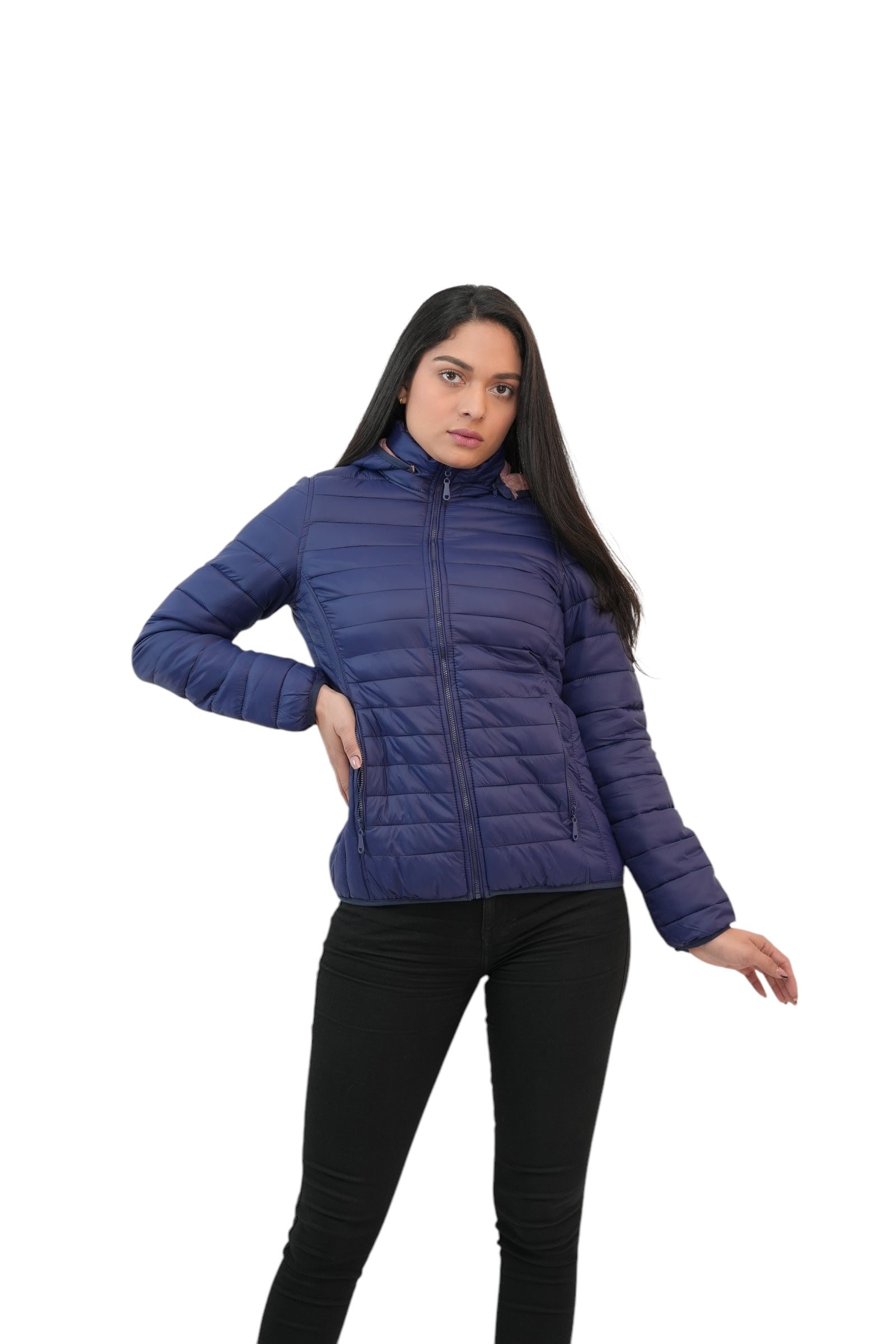 CHAQUETA SM031 AZUL-ROSA