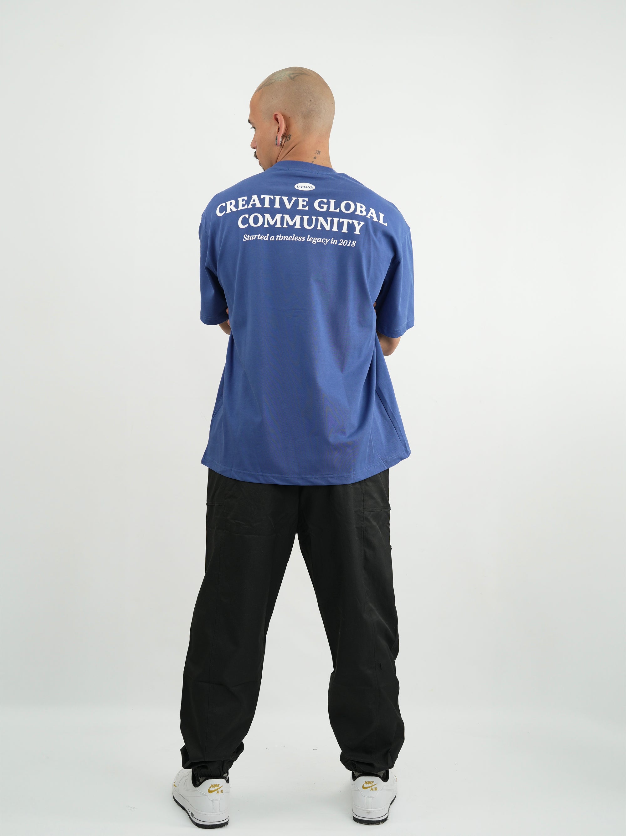 CAMISETA HOMBRE FCA015 AZUL.C