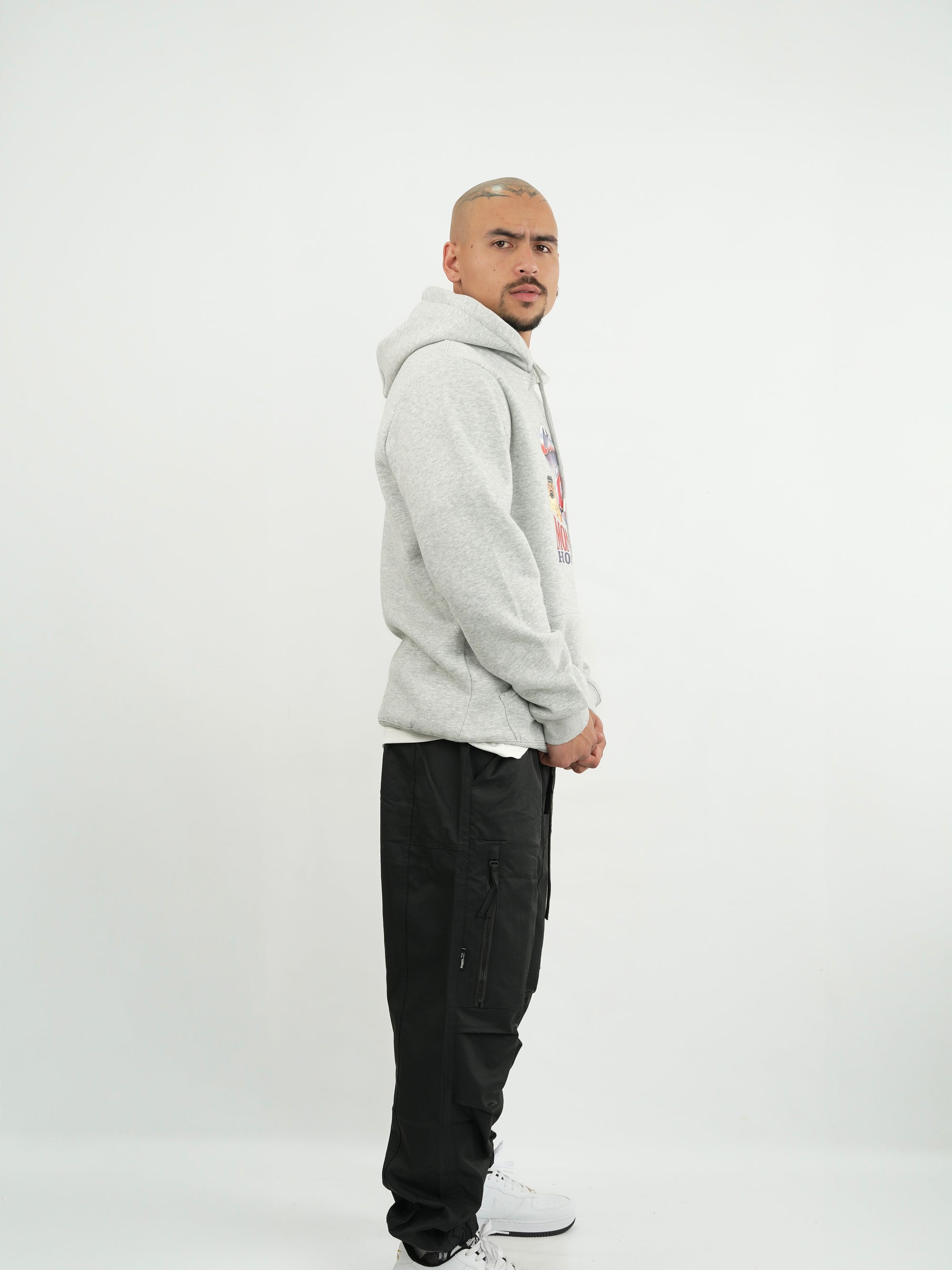 HODDIE HOMBRE FSA043 GRIS