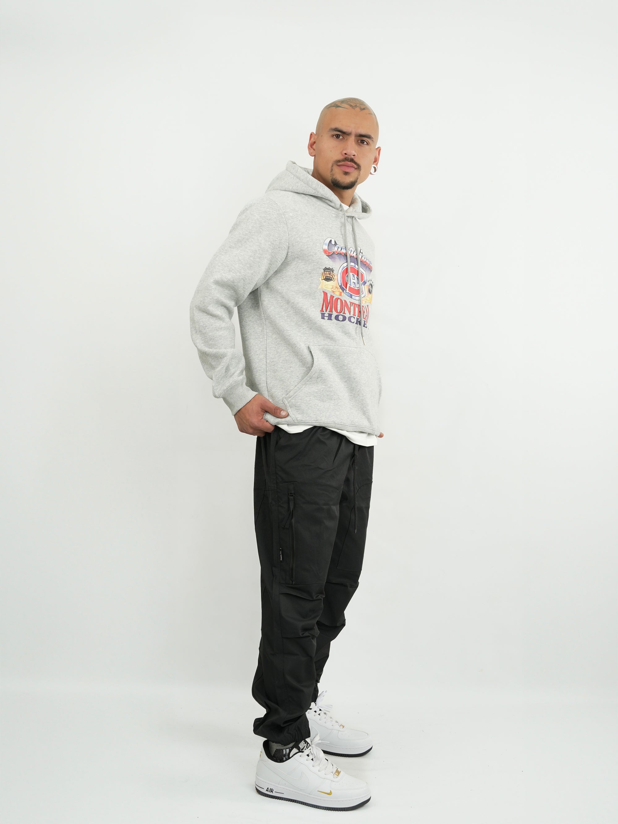 HODDIE HOMBRE FSA043 GRIS