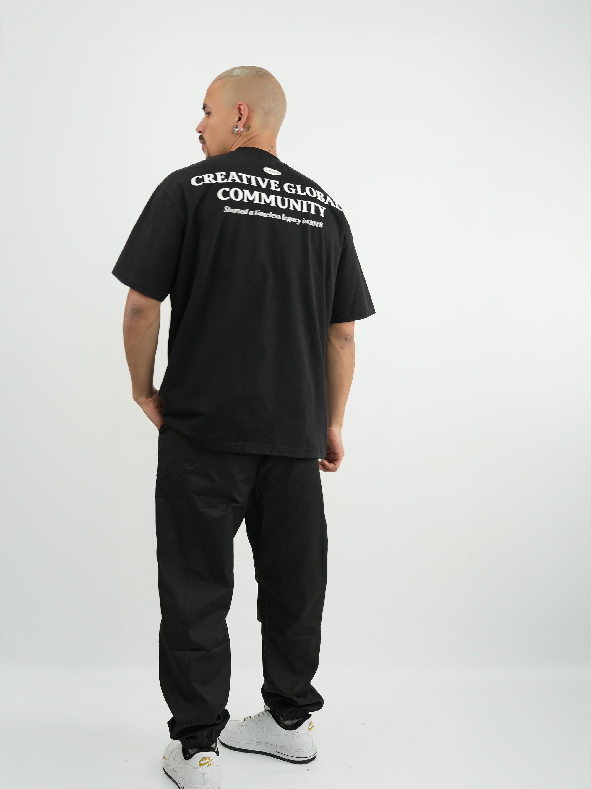 CAMISETA HOMBRE FCA015 NEGRO