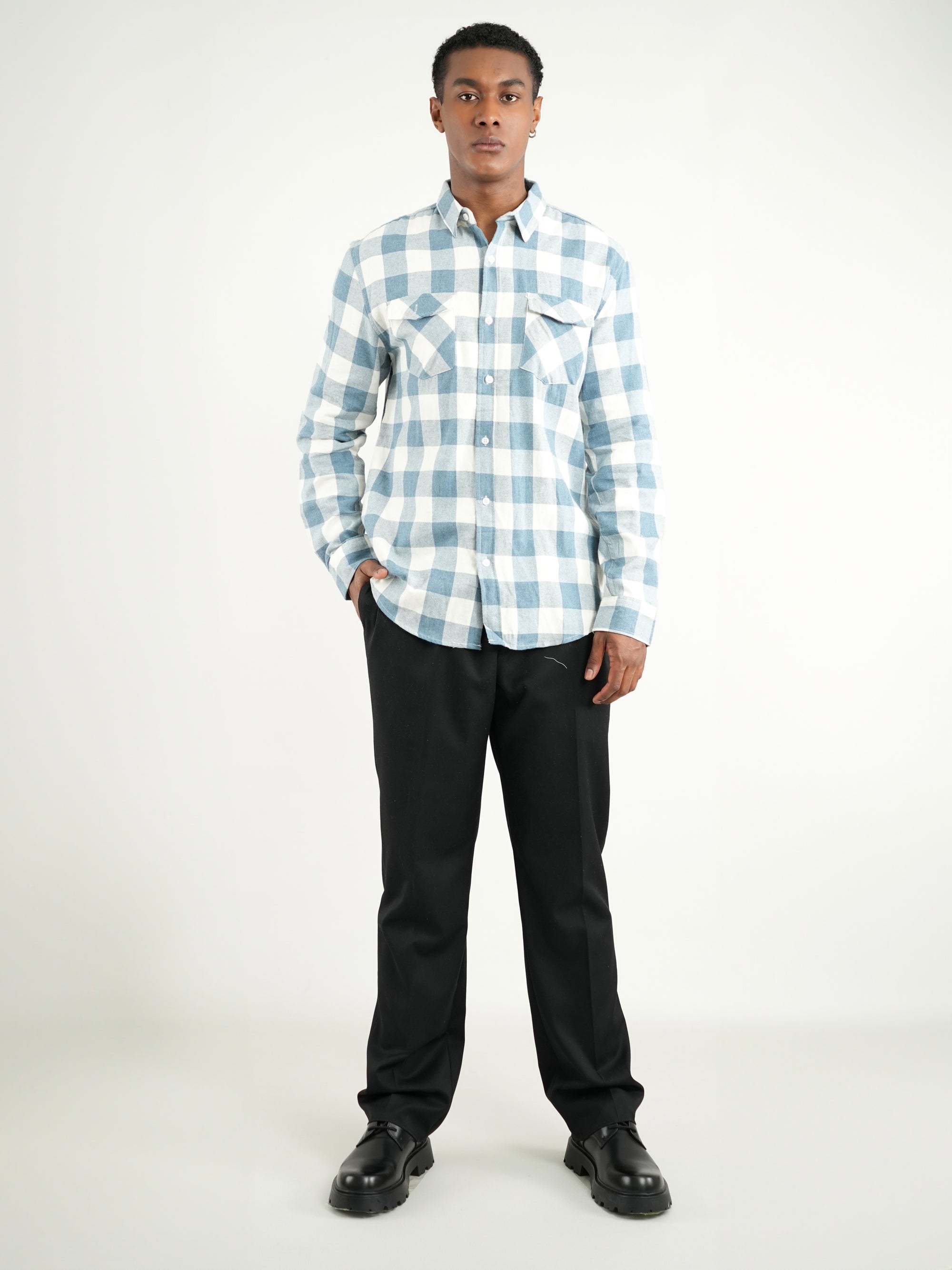 CAMISA HOMBRE FVR001 AZUL
