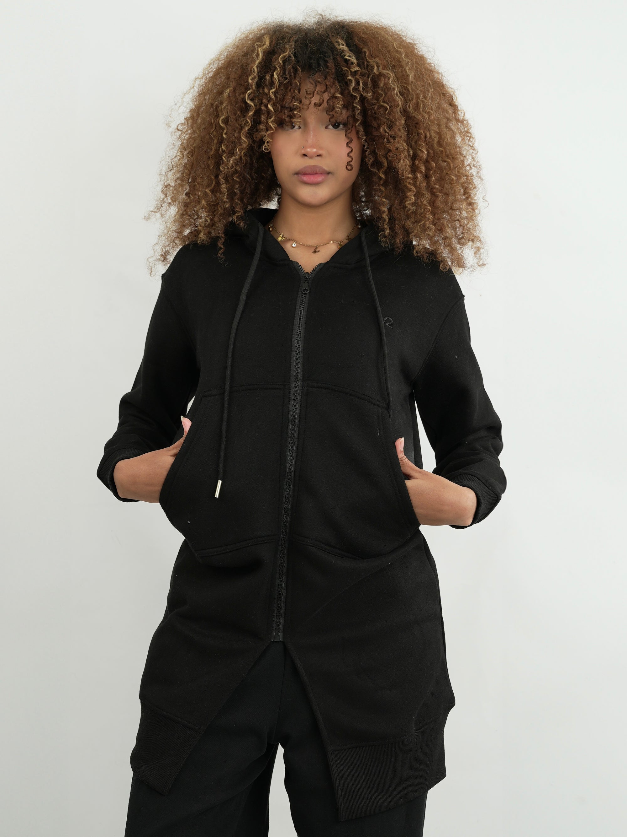 CHAQUETA MUJER FMSA039 NEGRO