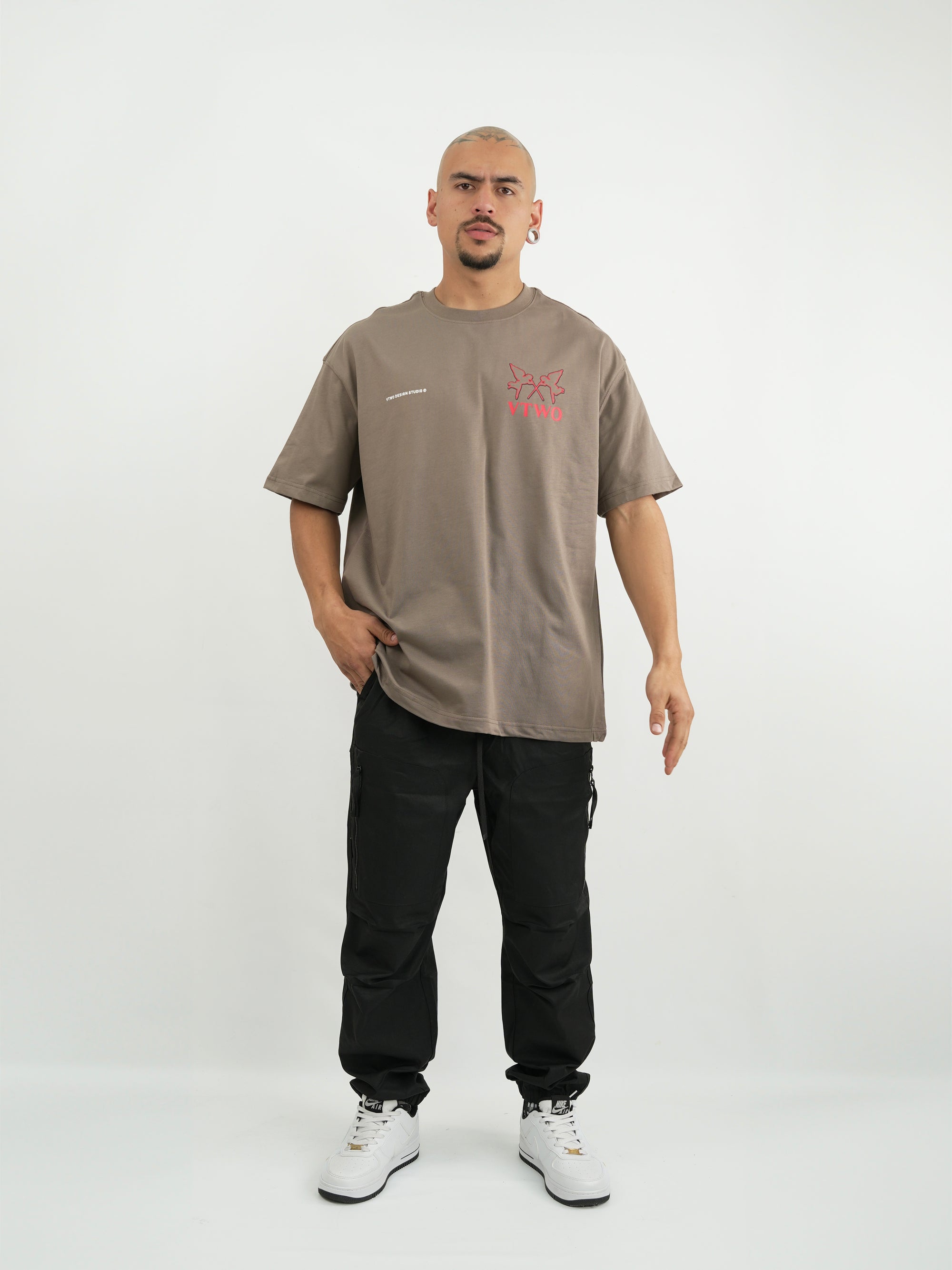 CAMISETA HOMBRE FCA007 CAFE