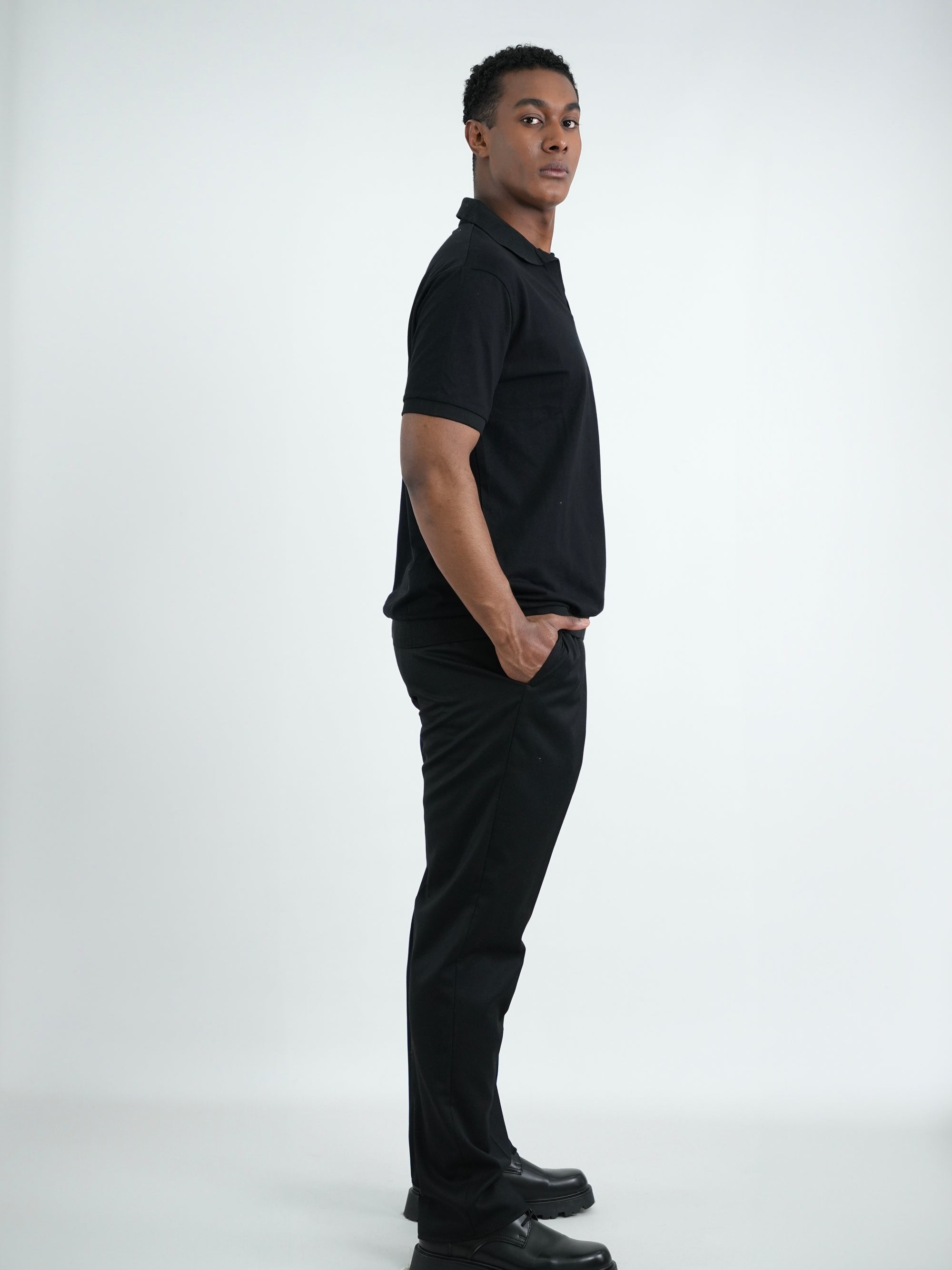 CAMISA HOMBRE CAP007 NEGRO