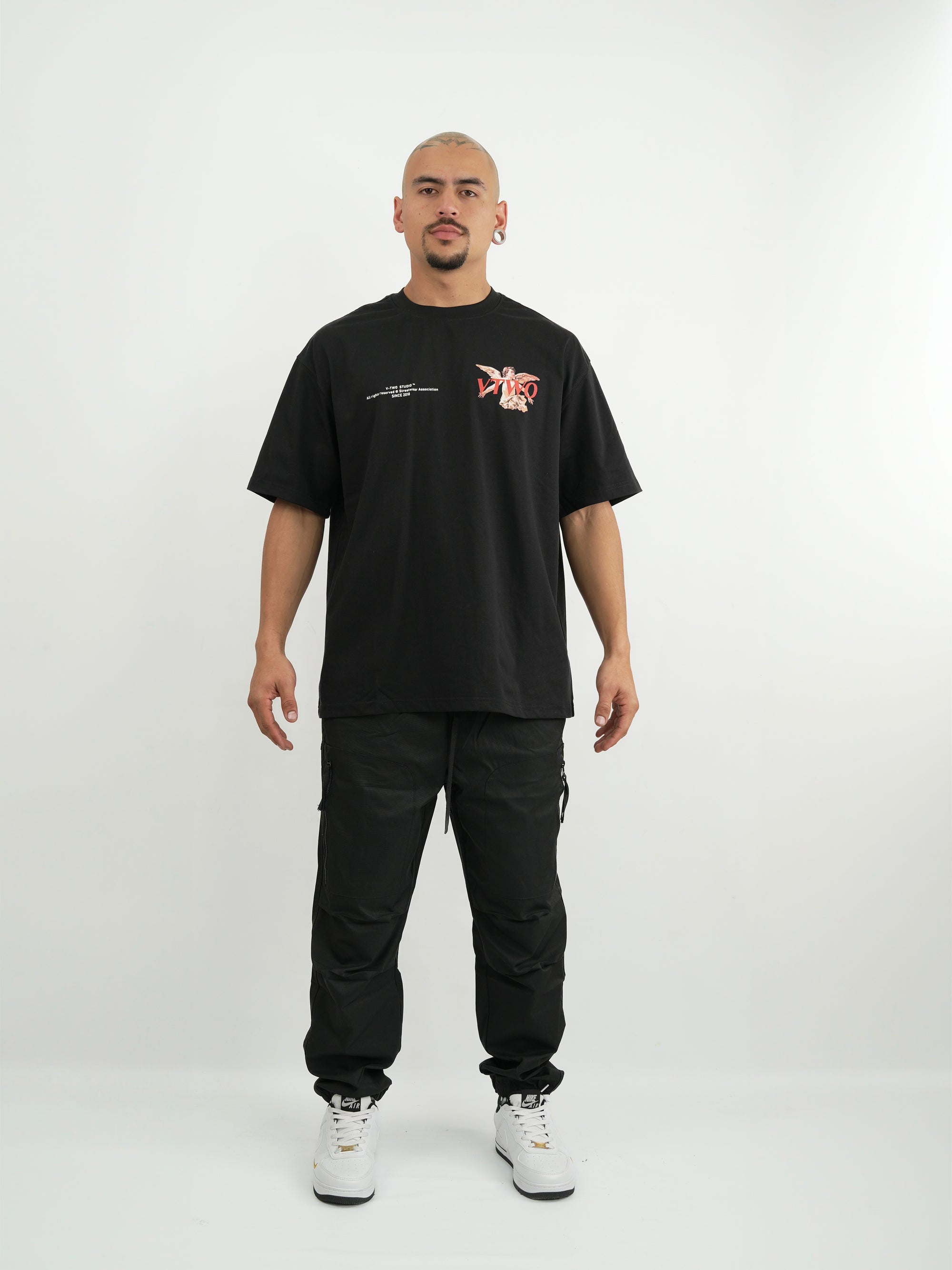 CAMISETA HOMBRE FCA014 NEGRO