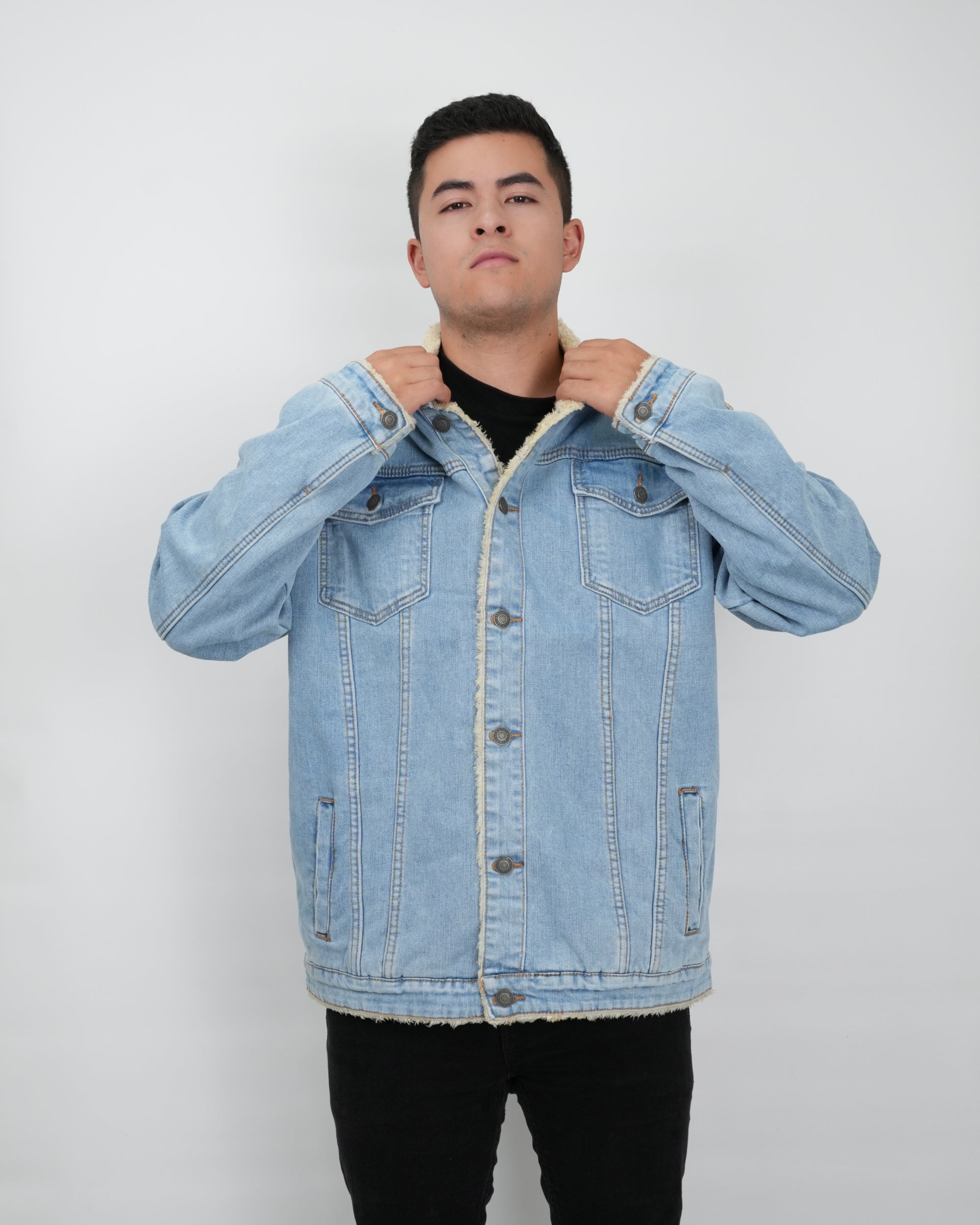 CHAQUETA DE JEAN VR031 AZUL CLARO