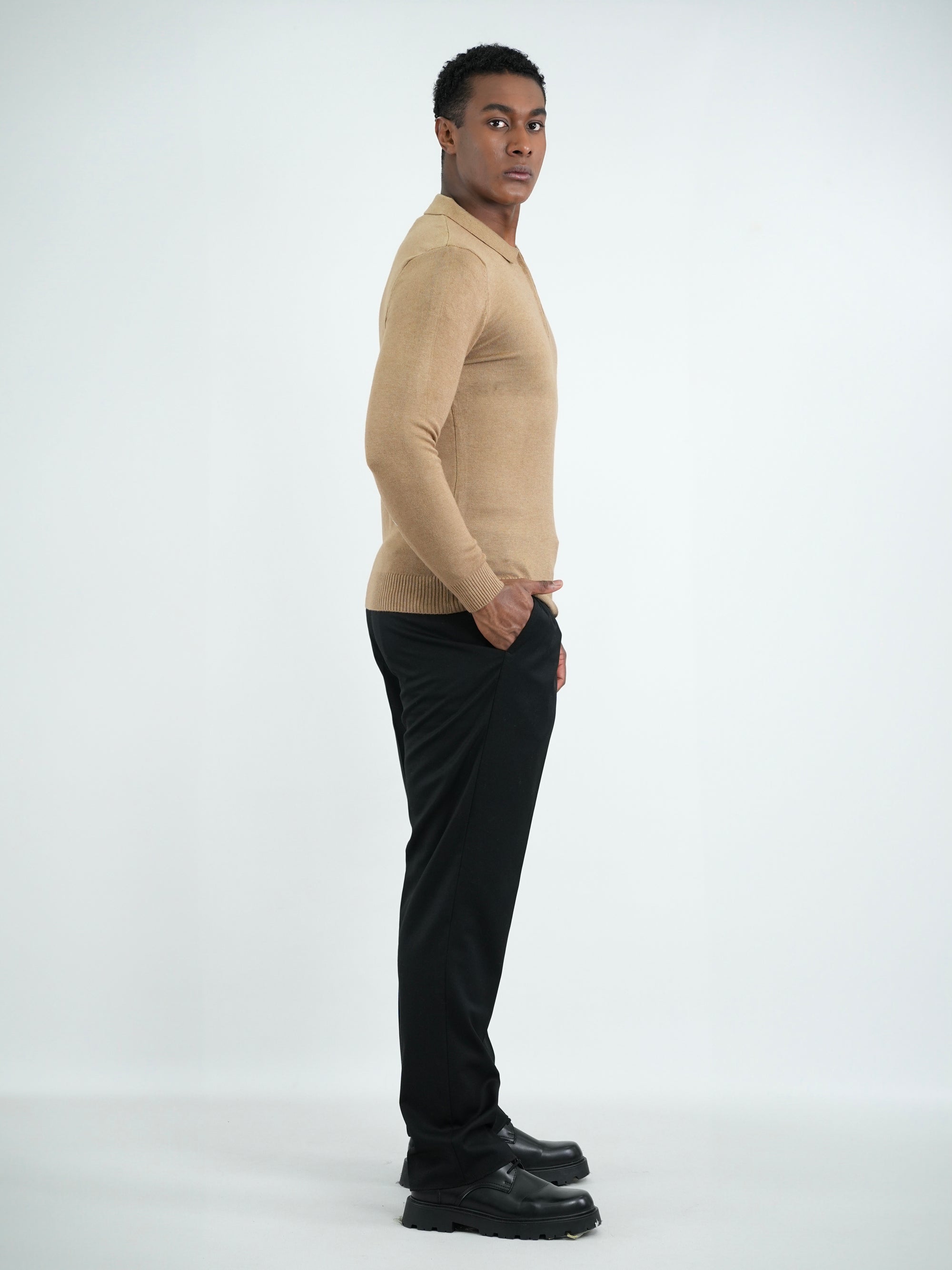SUÉTER HOMBRE HISA008 CAFE