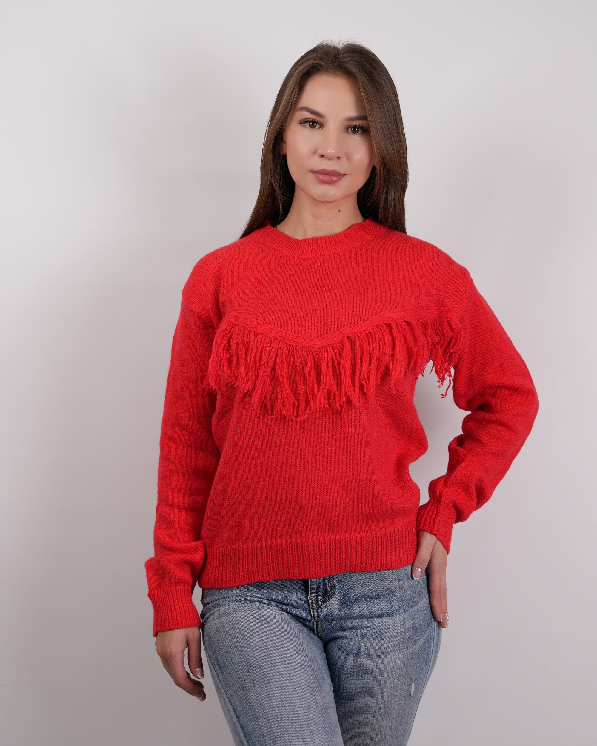 SUÉTER TEJIDO ALGODÓN ROJO MSA171