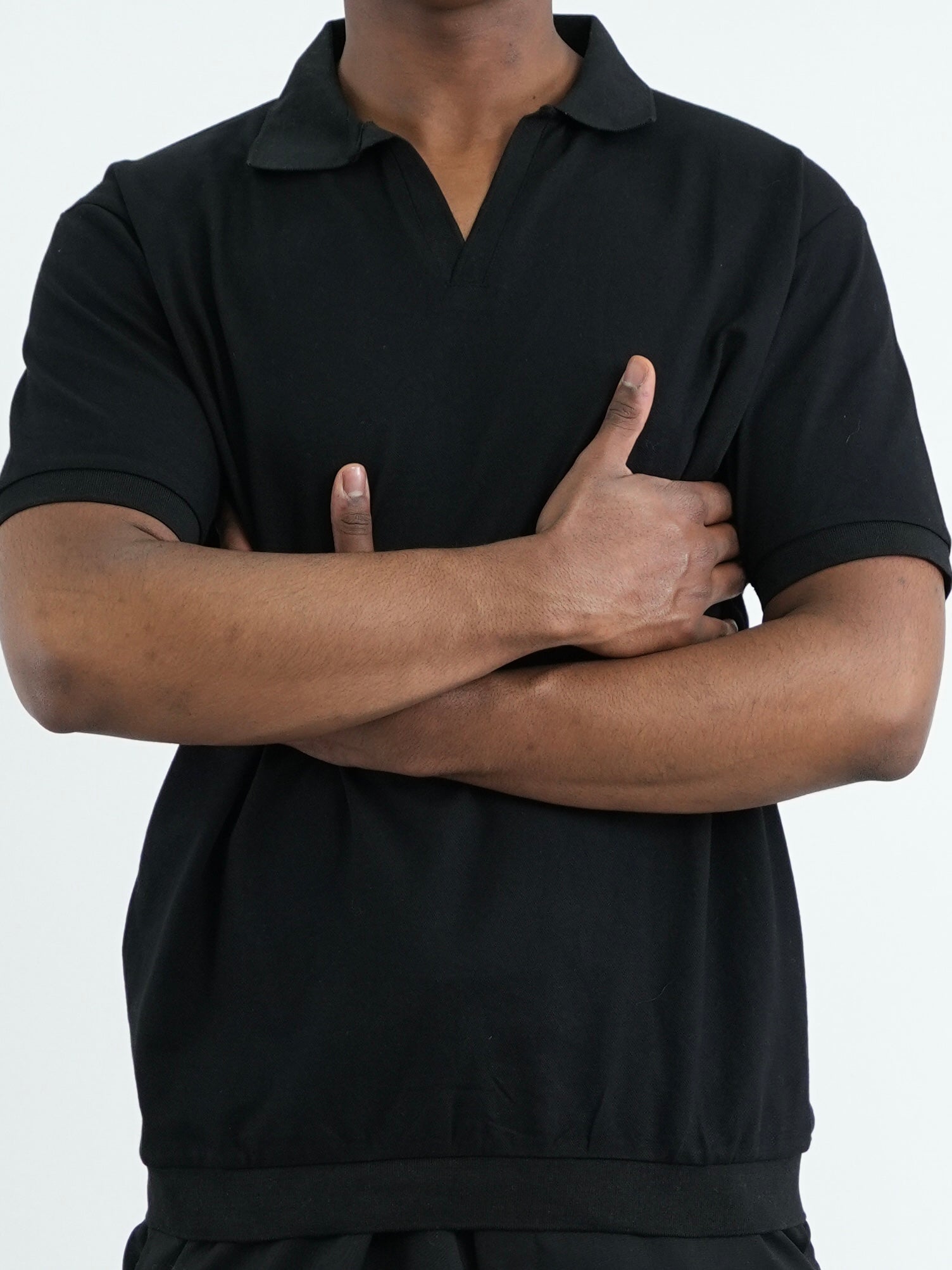 CAMISA HOMBRE CAP007 NEGRO