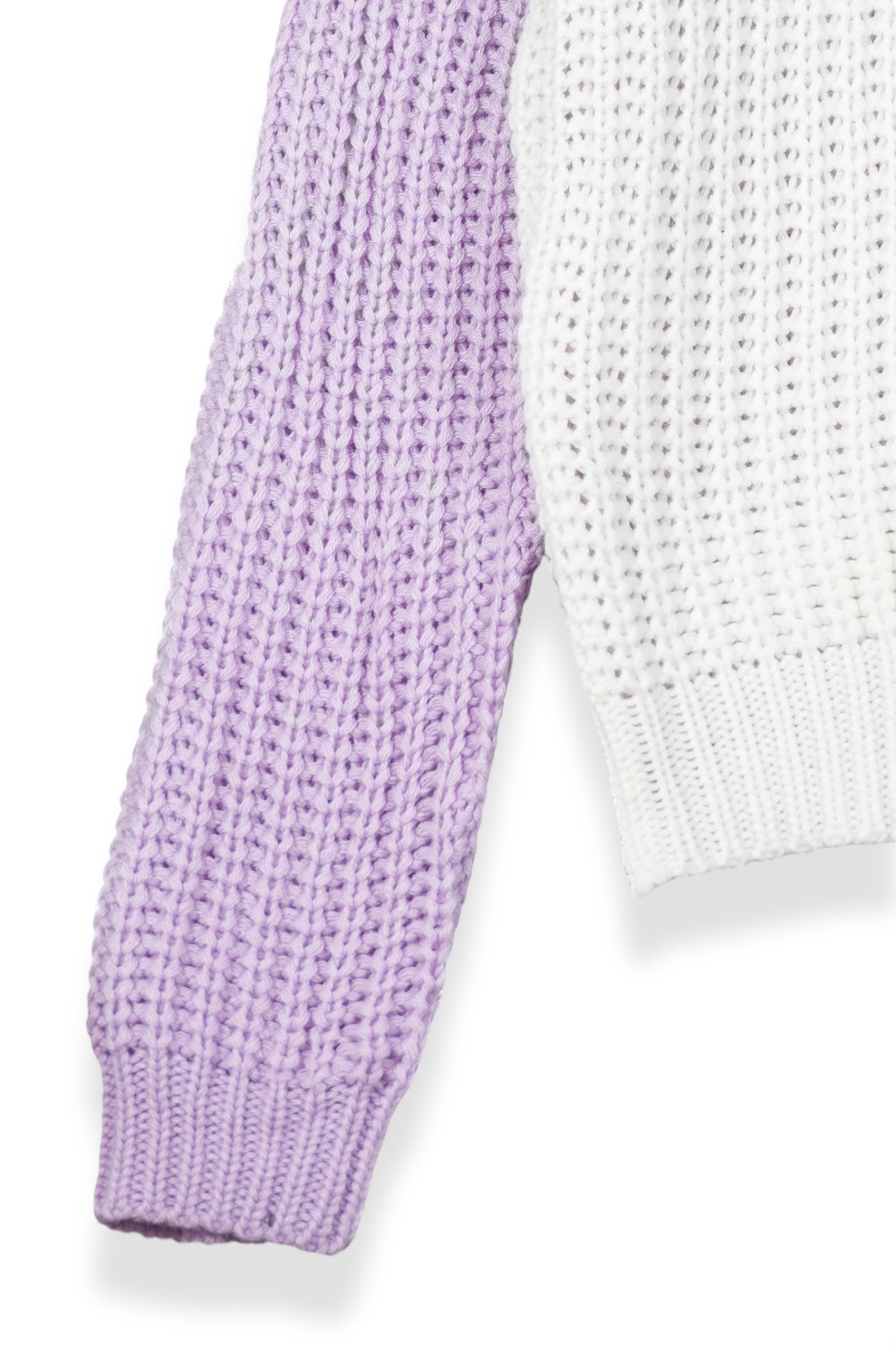 SUÉTER TEJIDO MSA128 LILA/BLANCO
