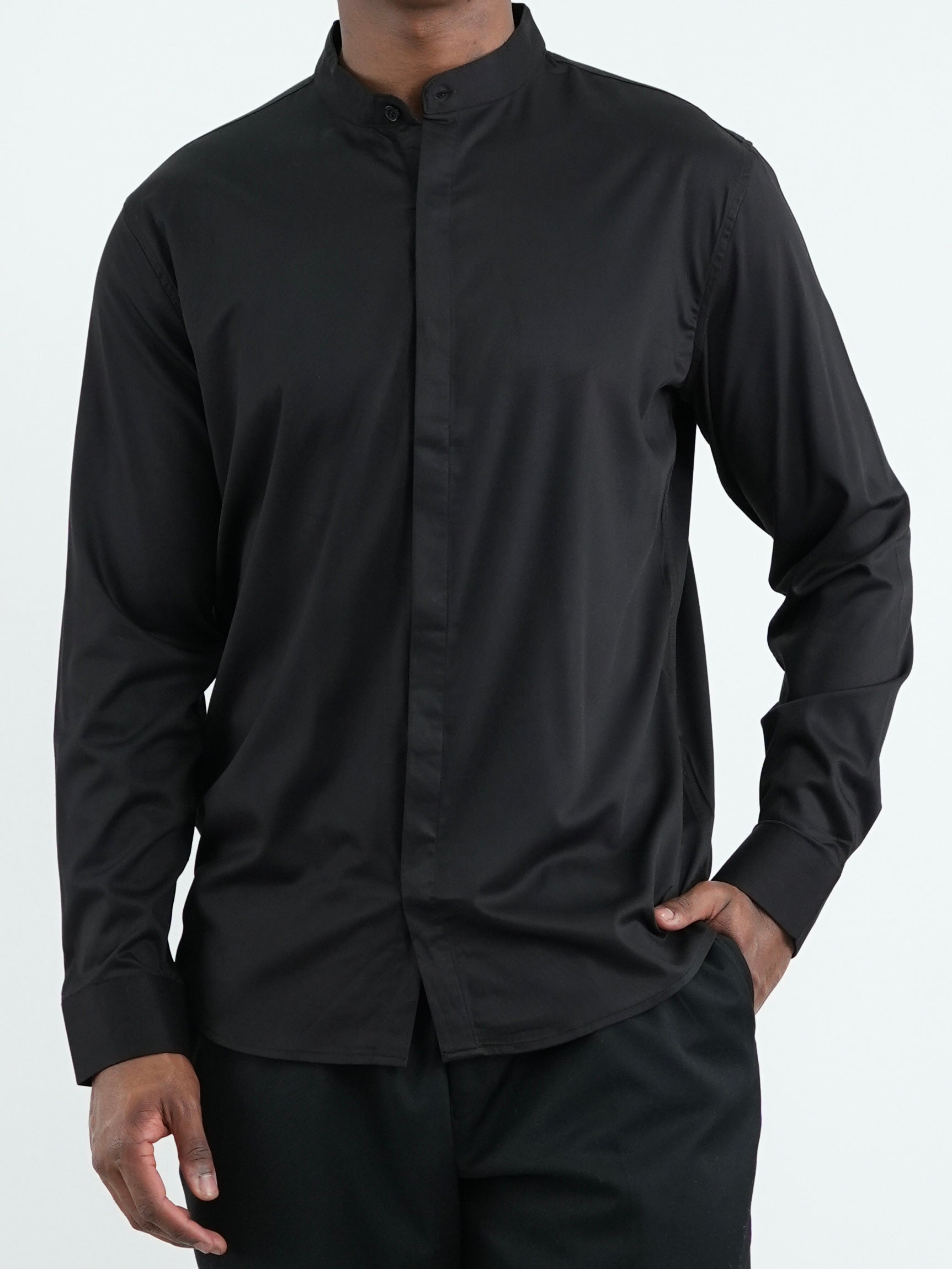 CAMISA HOMBRE FVR005 NEGRO