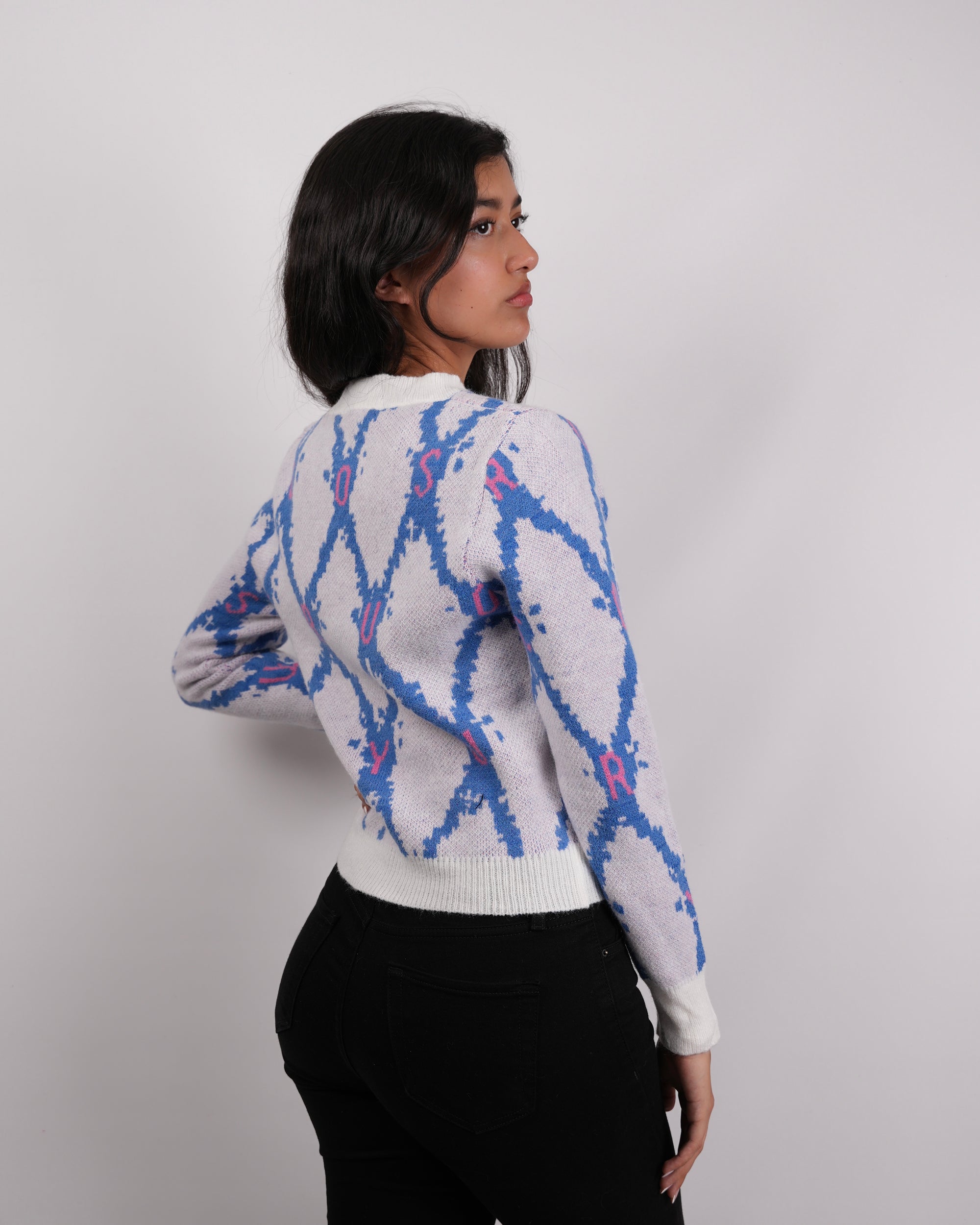 SUÉTER ALGODÓN PERLA AZUL MSA155