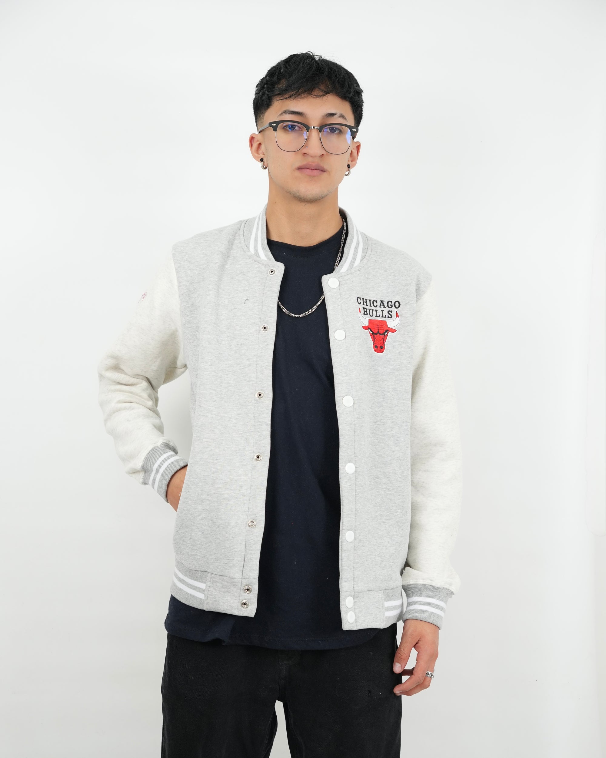 BEISBOLERA SA134 GRIS BULLS