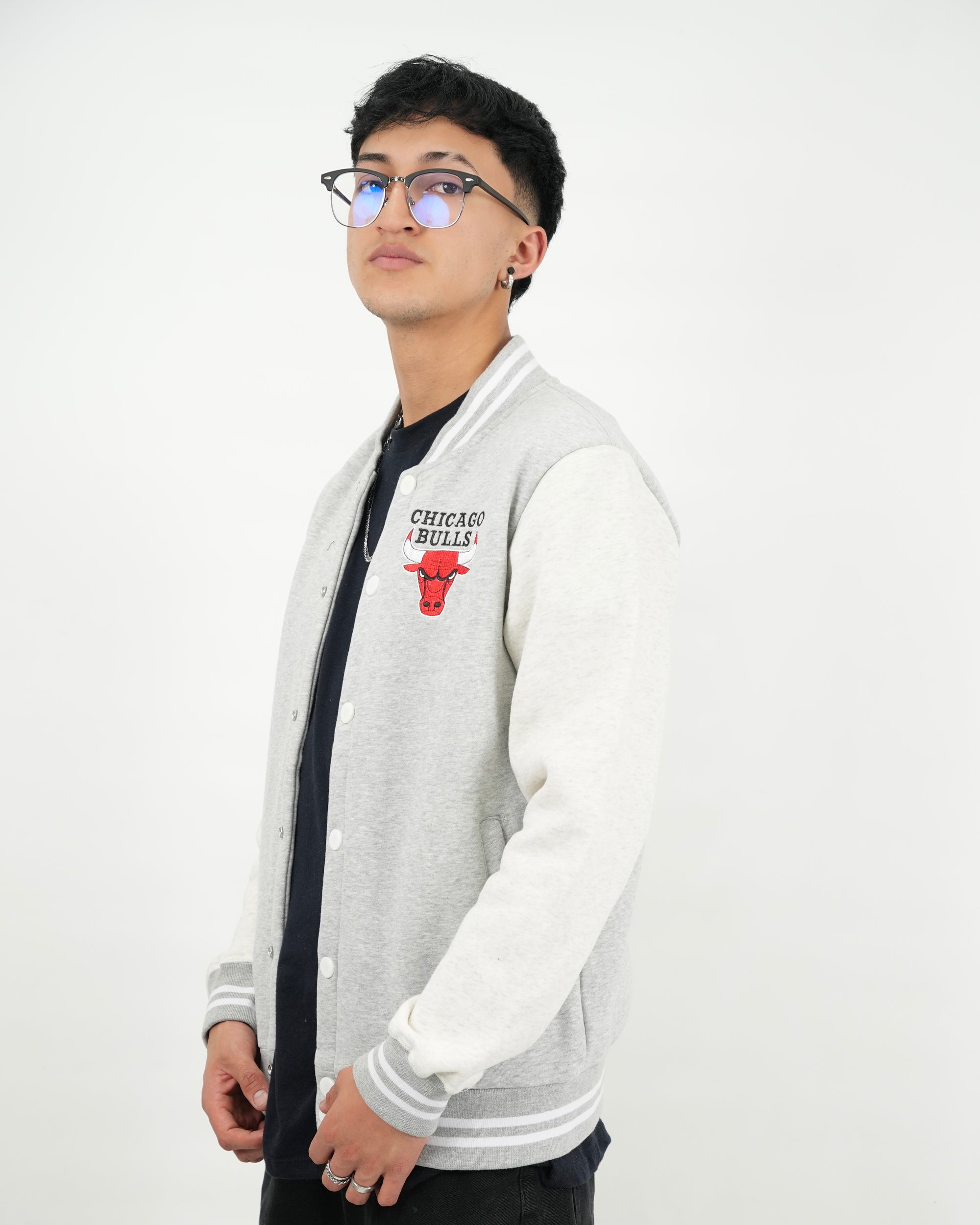 BEISBOLERA SA134 GRIS BULLS