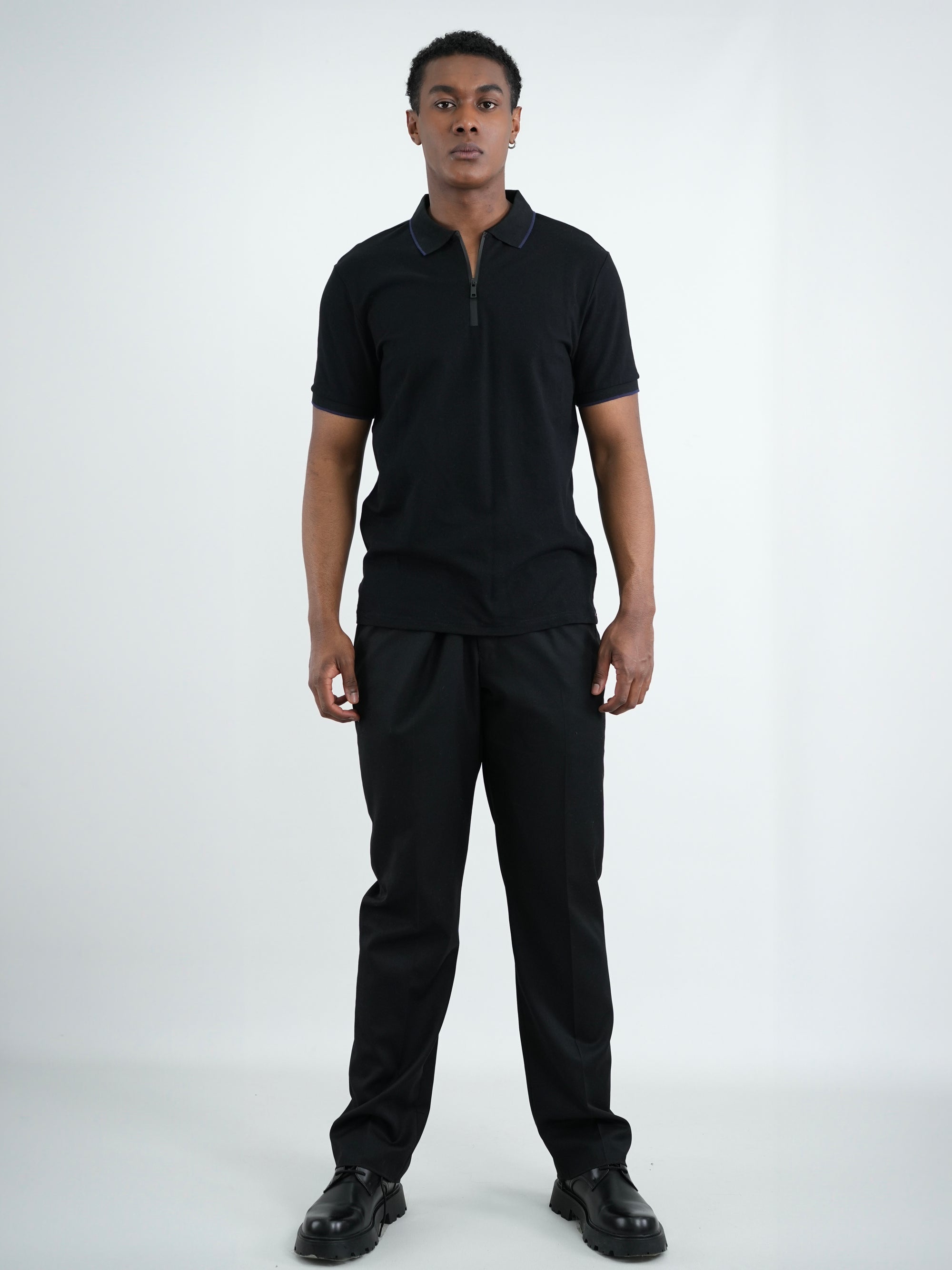 CAMISA HOMBRE CAP003 NEGRO