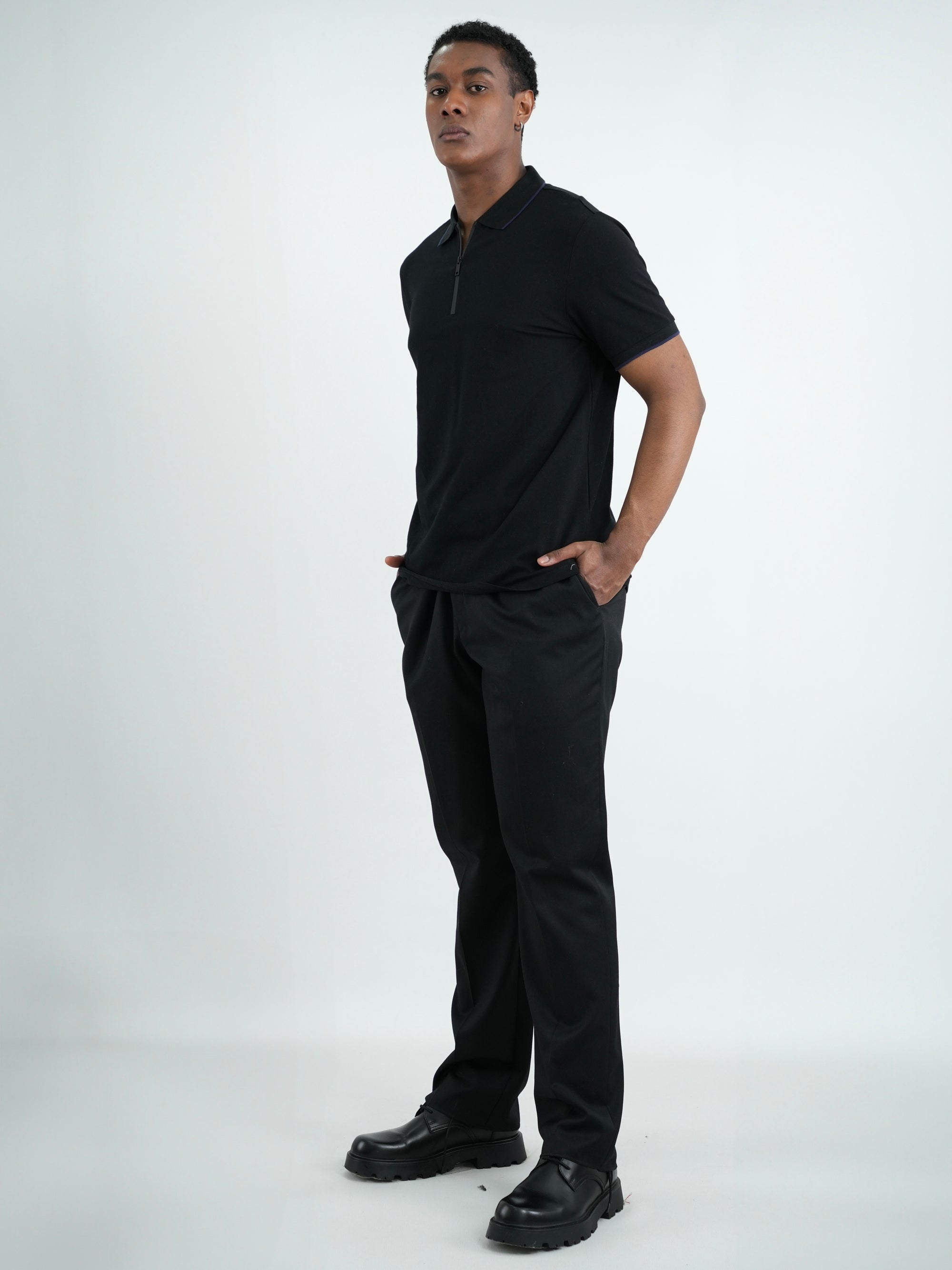 CAMISA HOMBRE CAP003 NEGRO