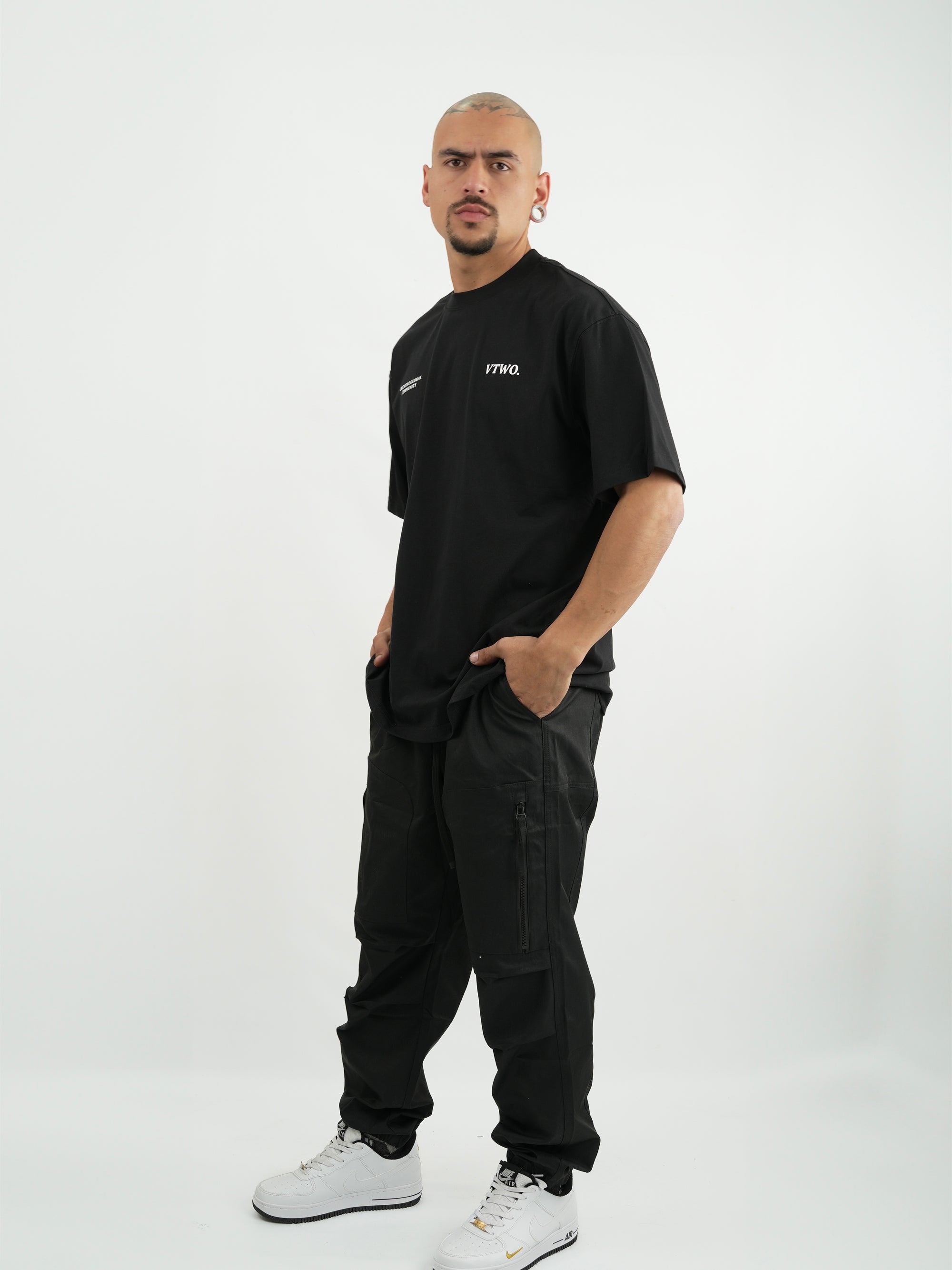 CAMISETA HOMBRE FCA015 NEGRO