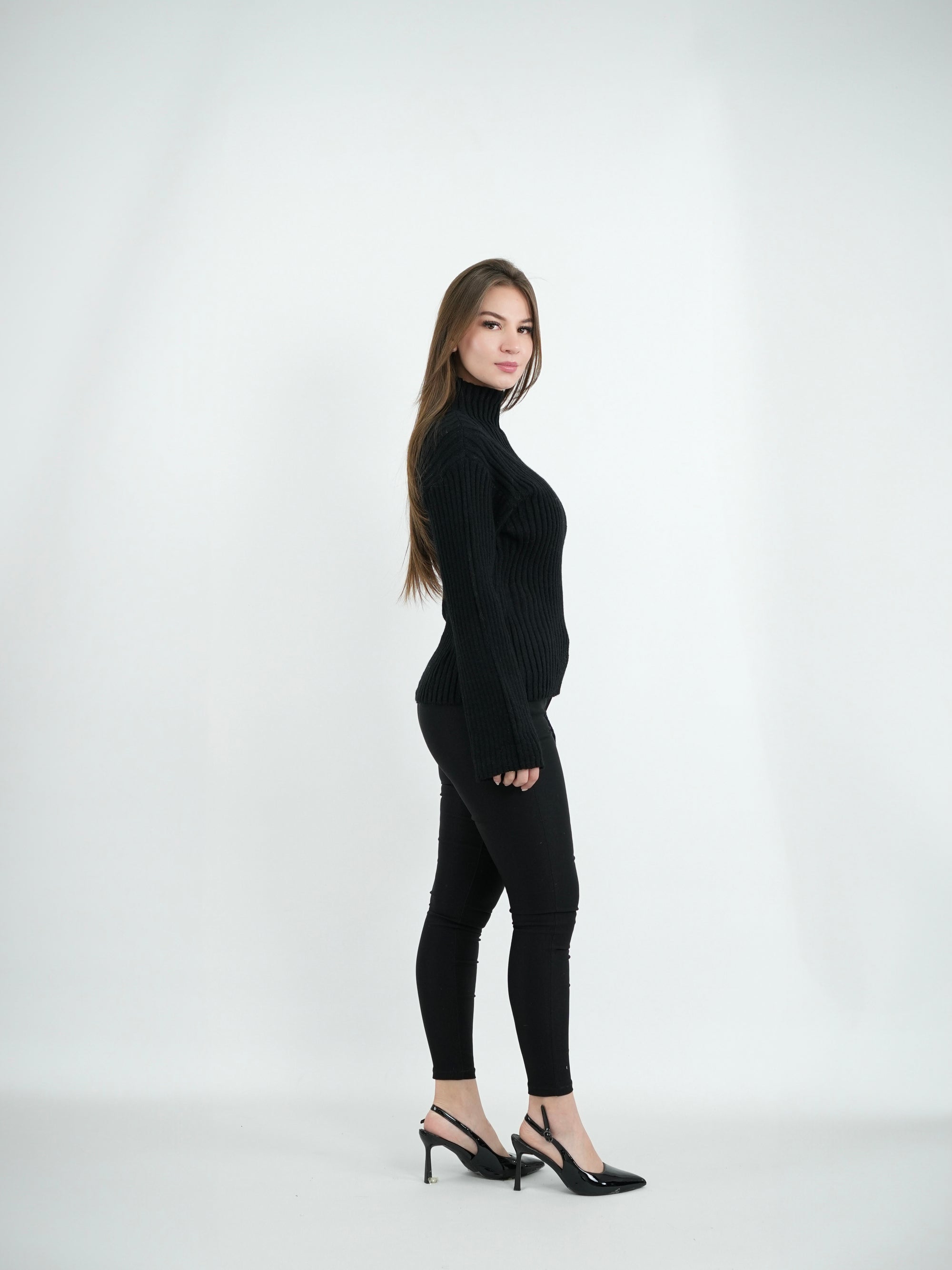 SUÉTER MUJER  MSA197 NEGRO