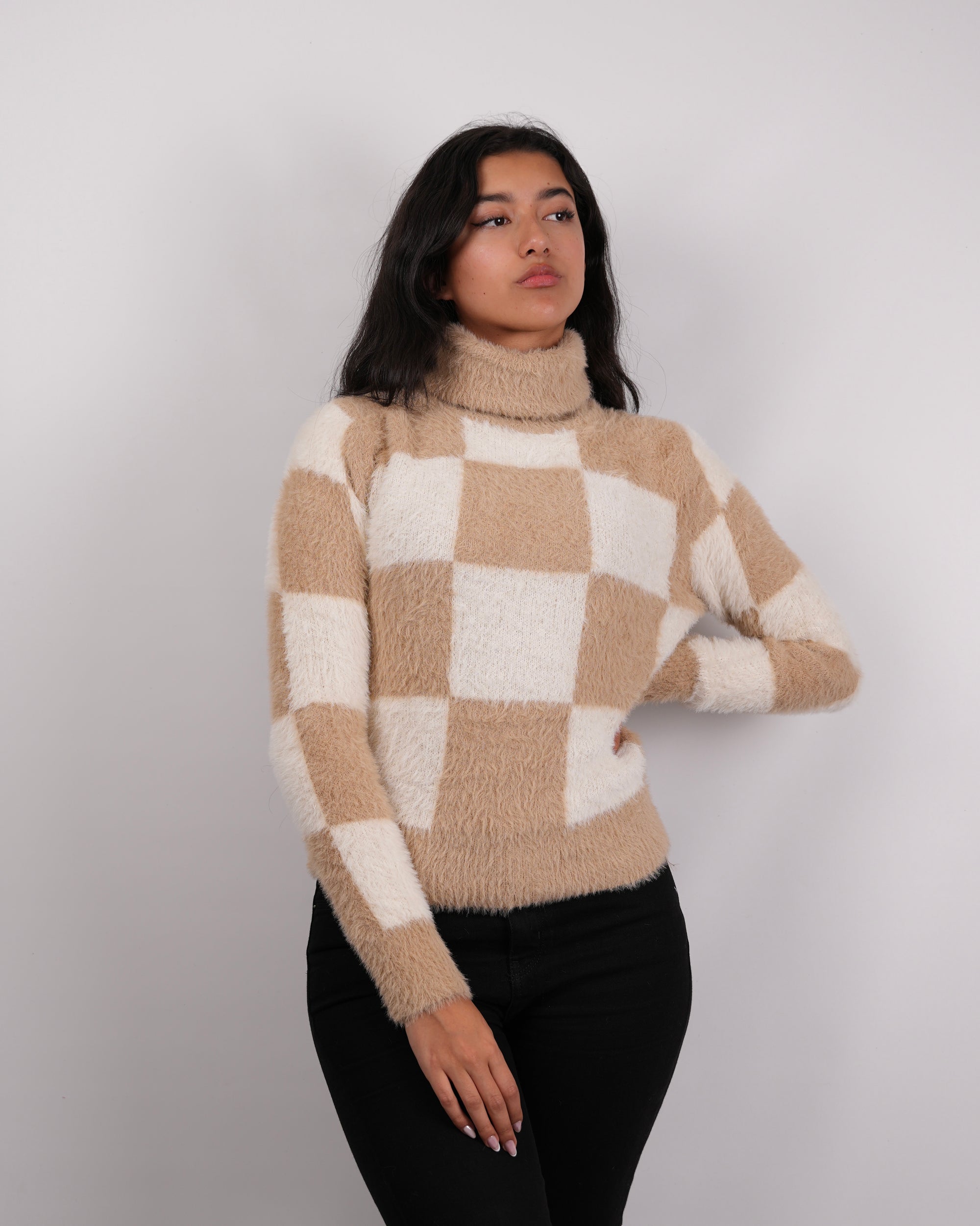 SUÉTER MSA160 KHAKI-PERLA