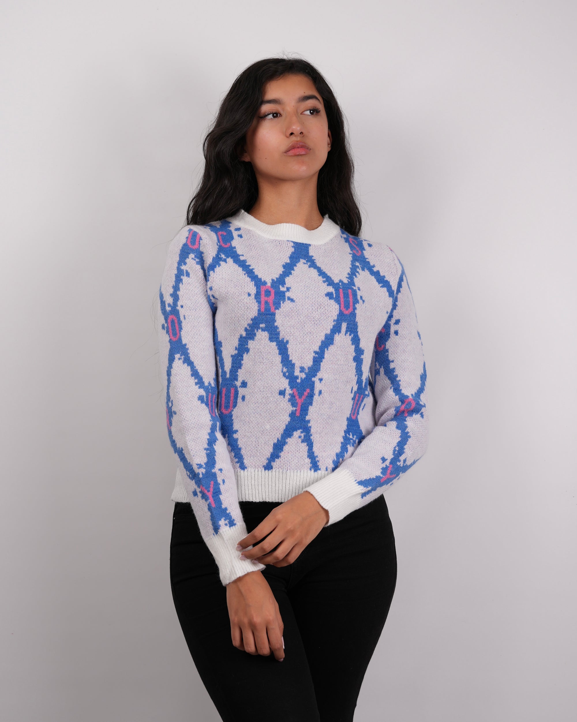 SUÉTER ALGODÓN PERLA AZUL MSA155