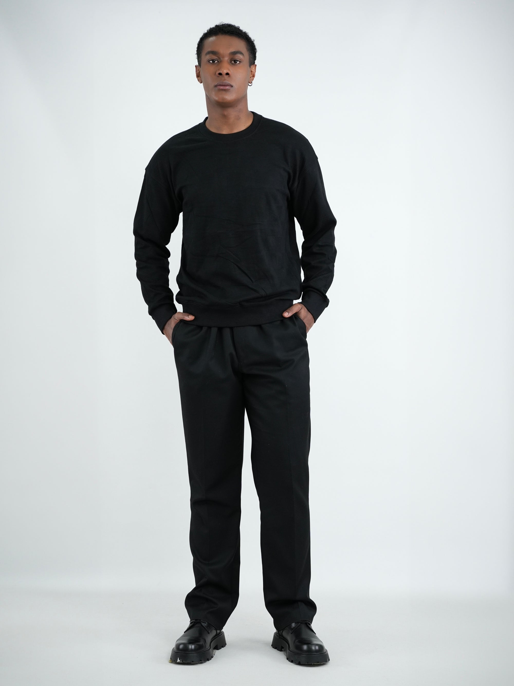SUETER HOMBRE ANCA001 NEGRO