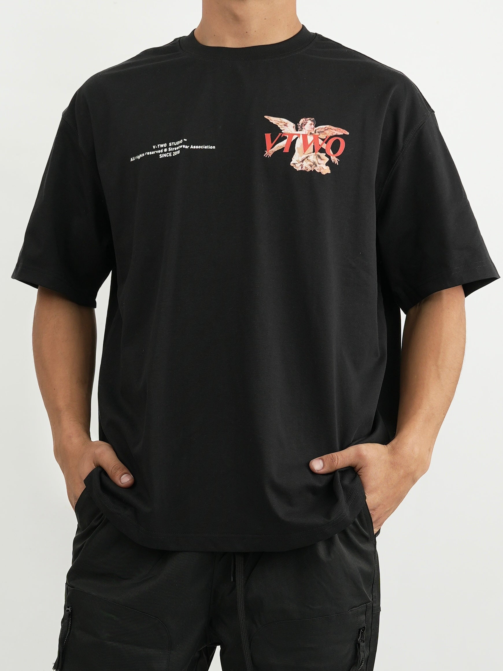 CAMISETA HOMBRE FCA014 NEGRO
