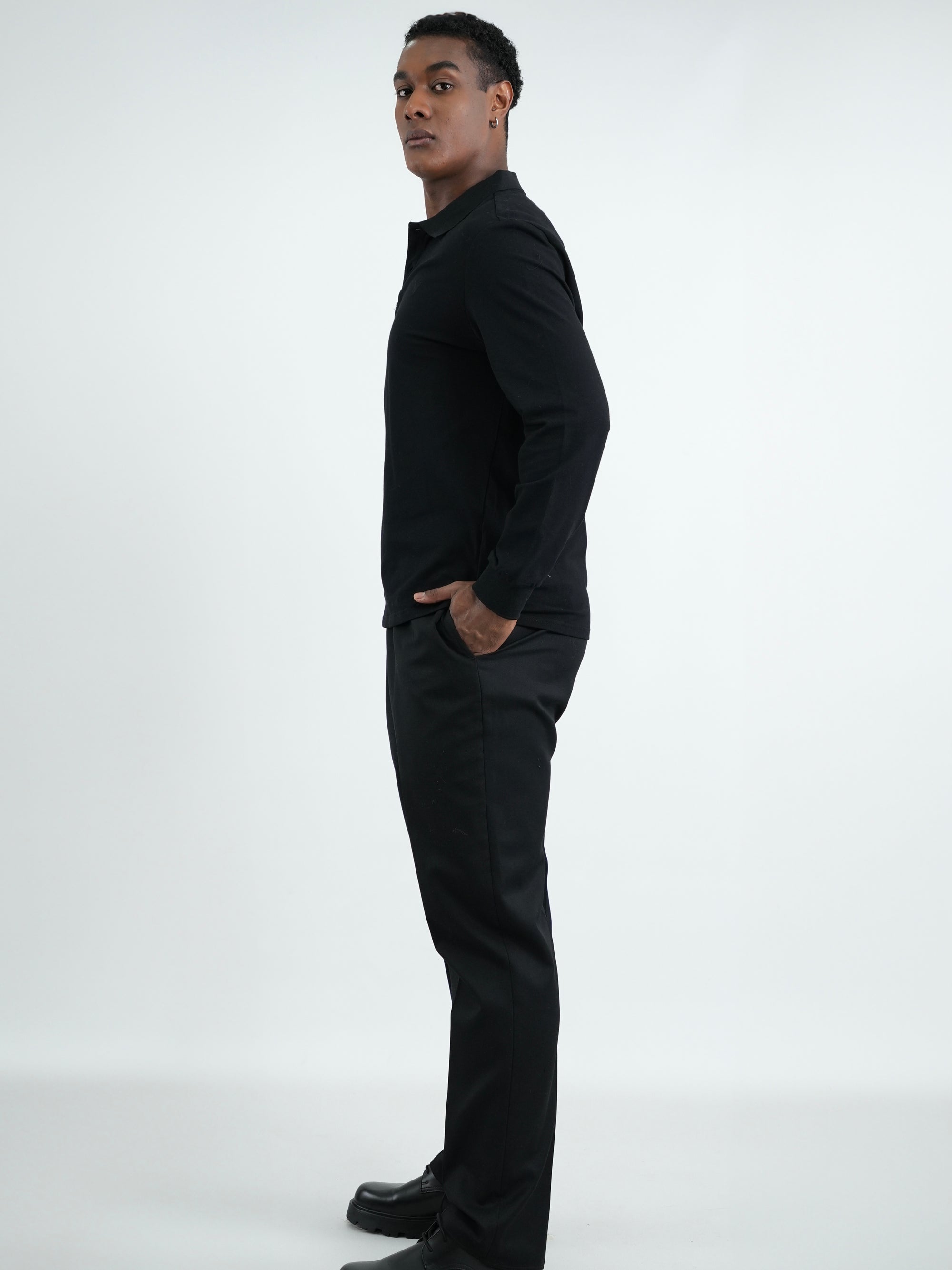 CAMISA HOMBRE CAP009 NEGRO