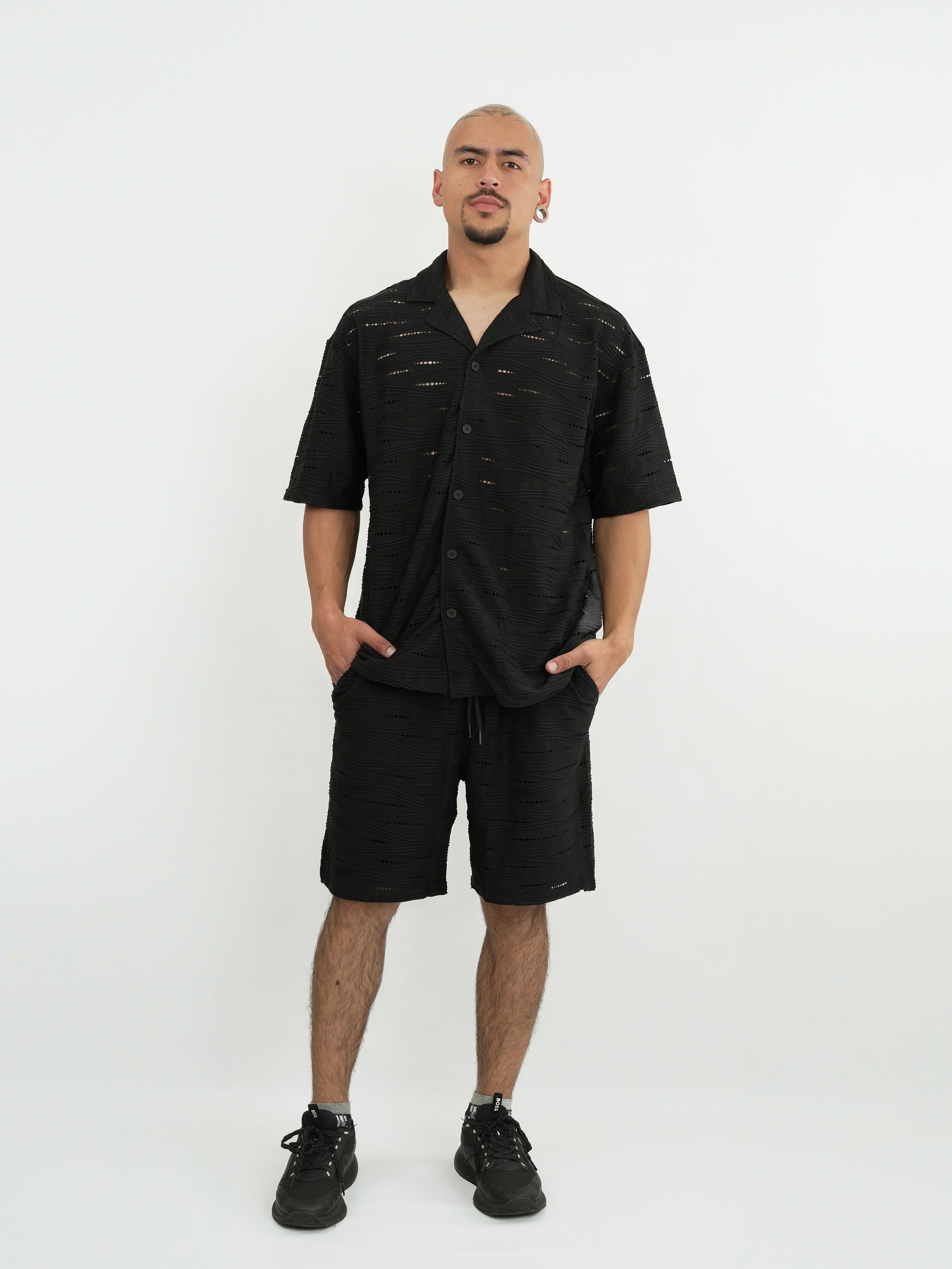 CONJUNTO HOMBRE CHST001 NEGRO