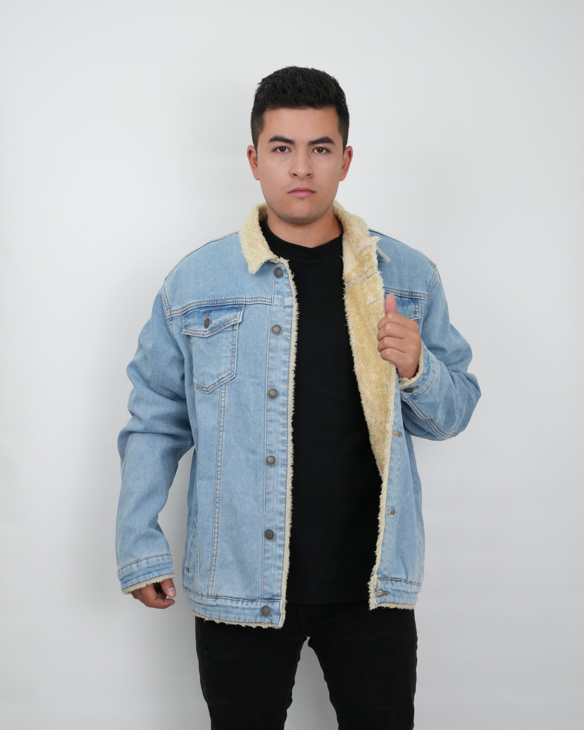 CHAQUETA DE JEAN VR031 AZUL CLARO