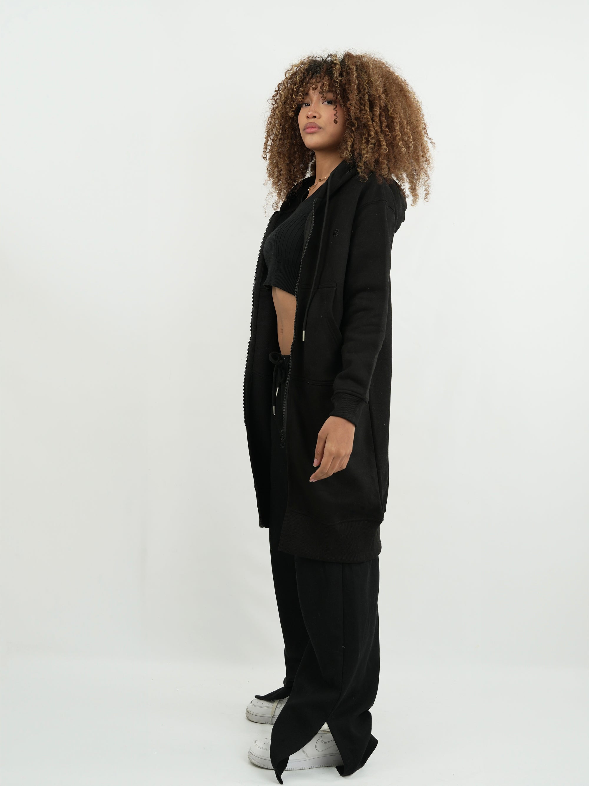 CHAQUETA MUJER FMSA039 NEGRO