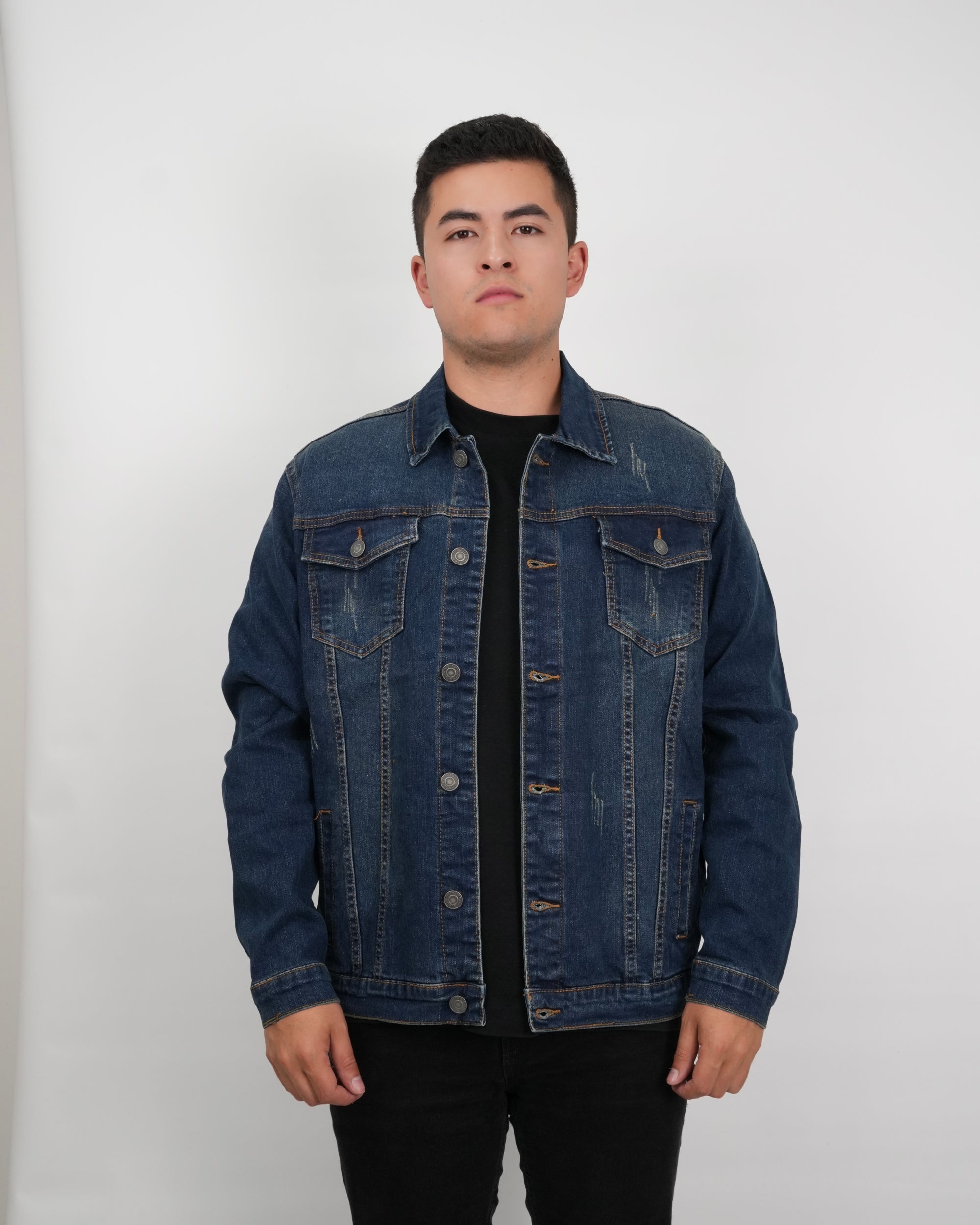 CHAQUETA DE JEAN VR014 AZUL OSCURO