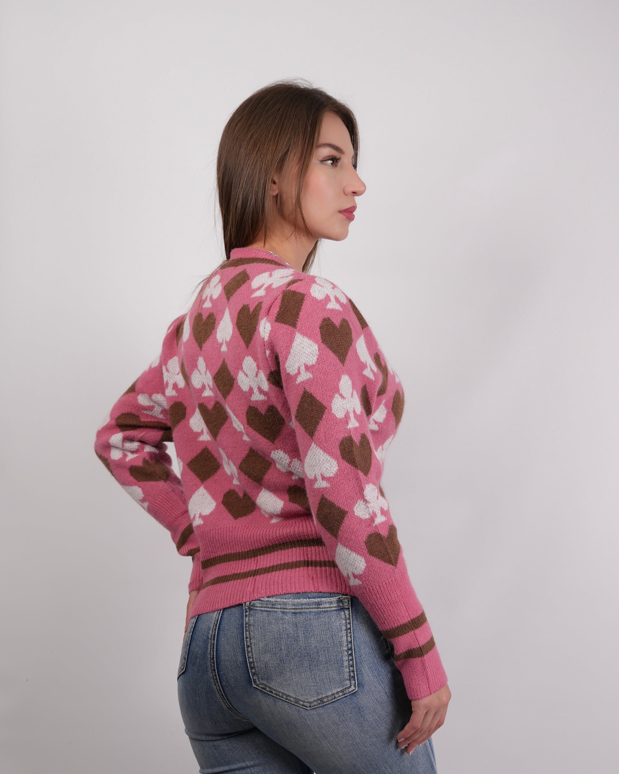 SUÉTER TEJIDO ROSA MSA156