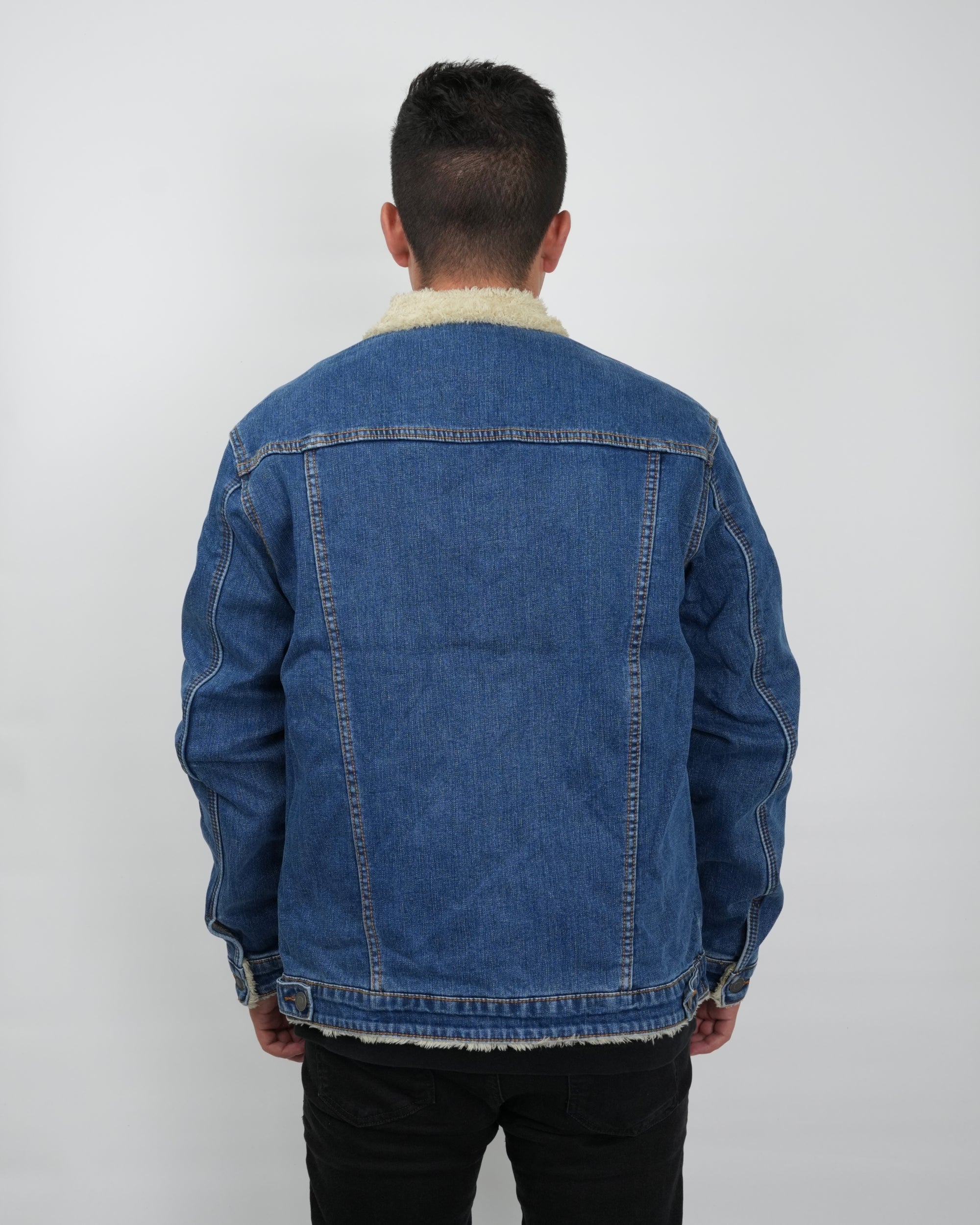 CHAQUETA DE JEAN VR031 AZUL OSCURO