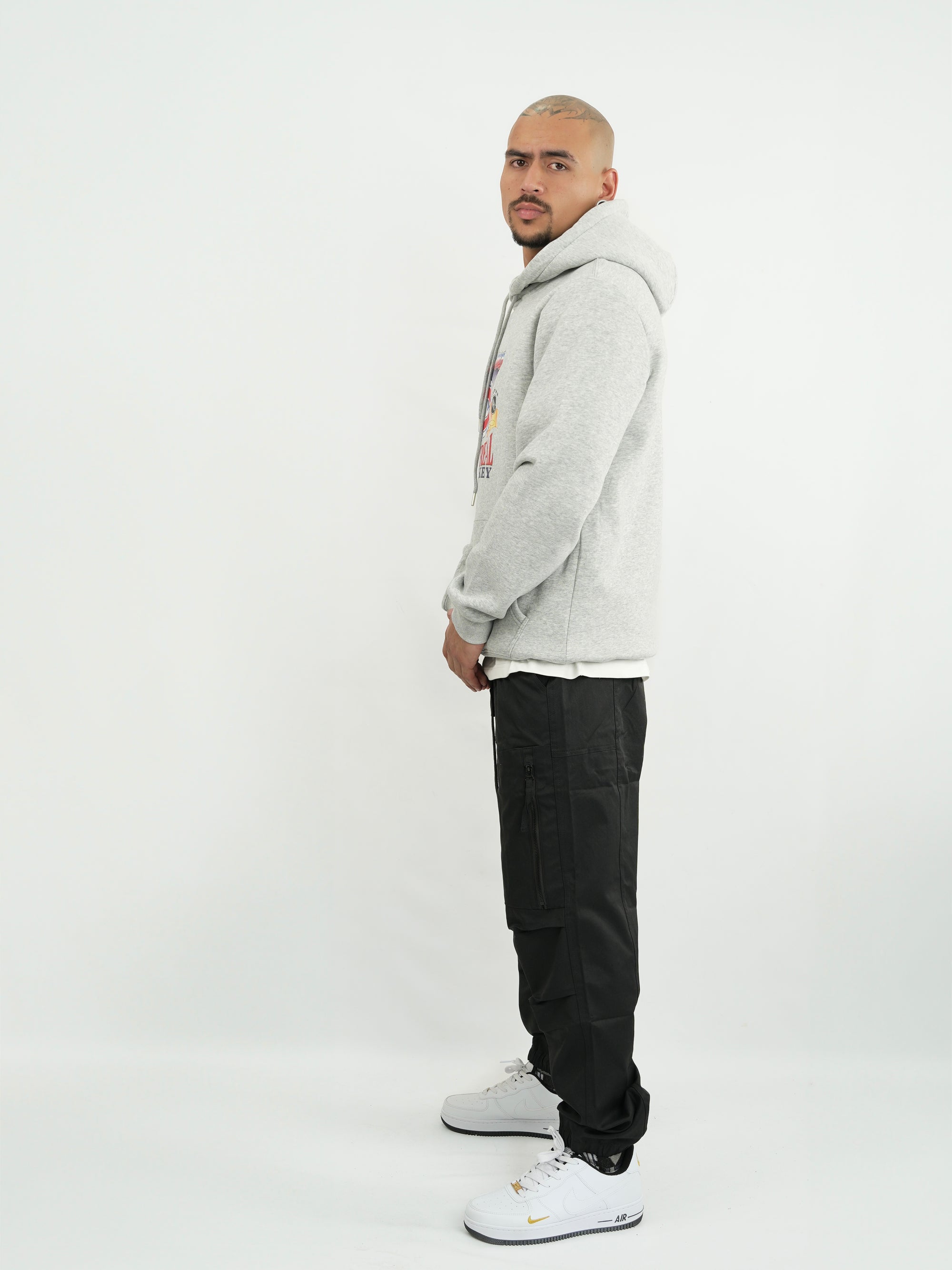 HODDIE HOMBRE FSA043 GRIS