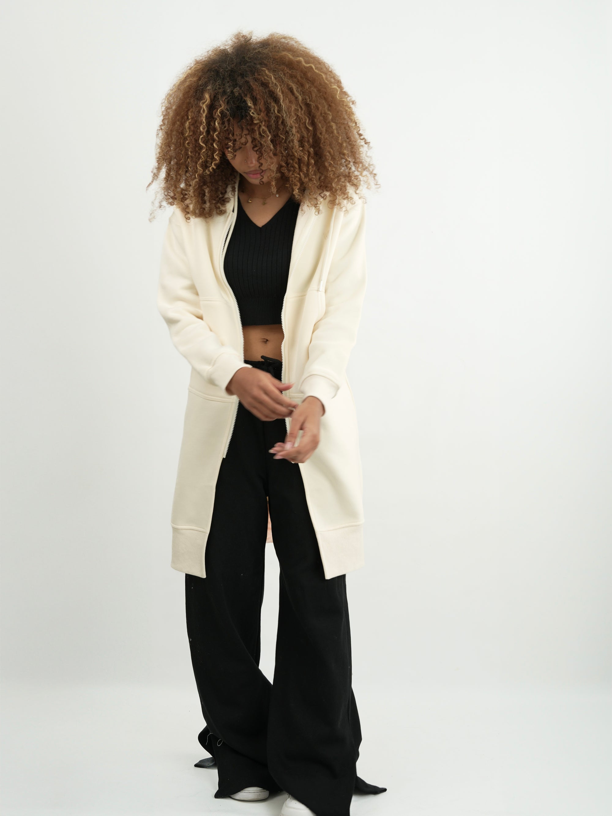 CHAQUETA MUJER FMSA039 BEIGE