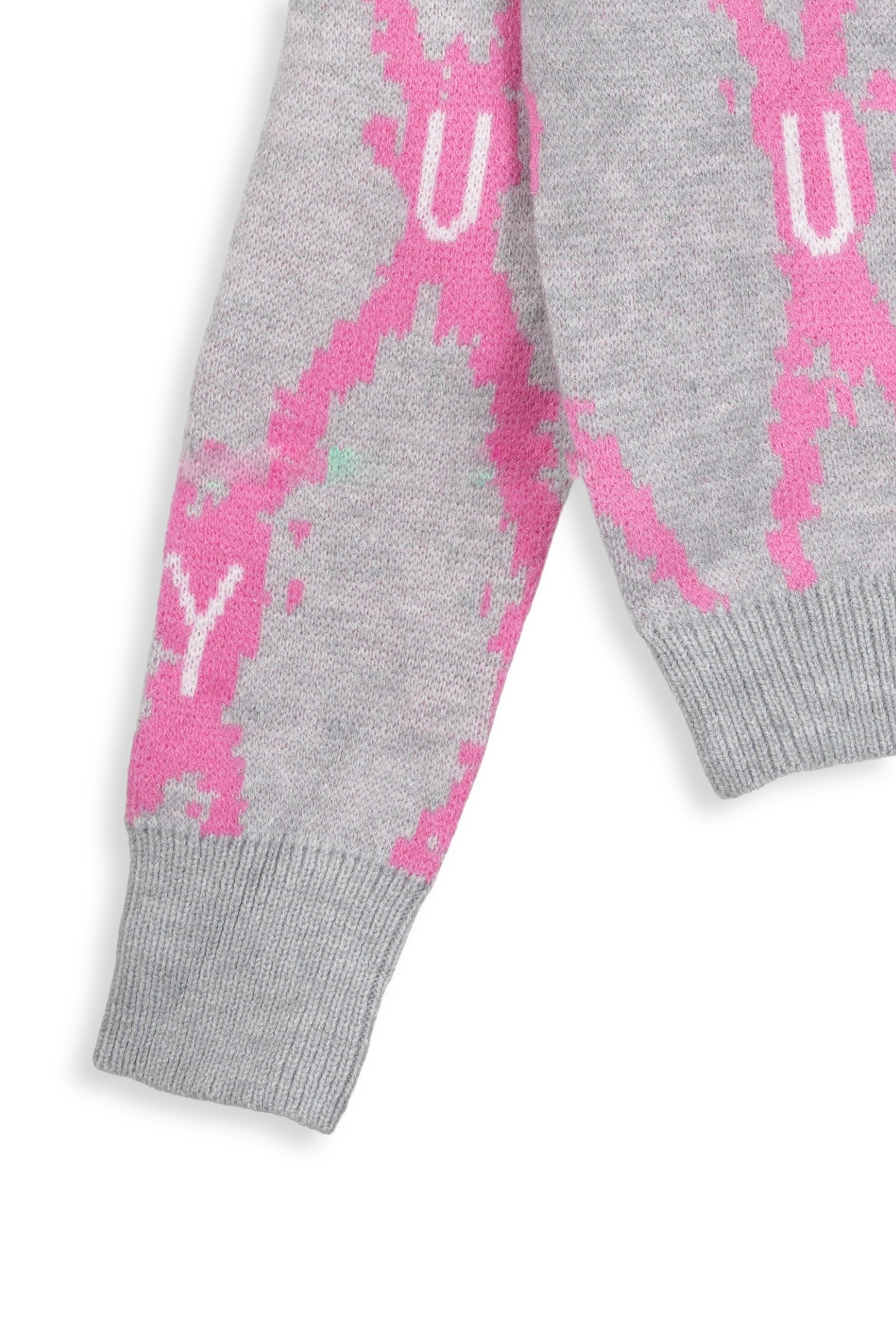 SUÉTER ALGODON GRIS-FUXIA  MSA155
