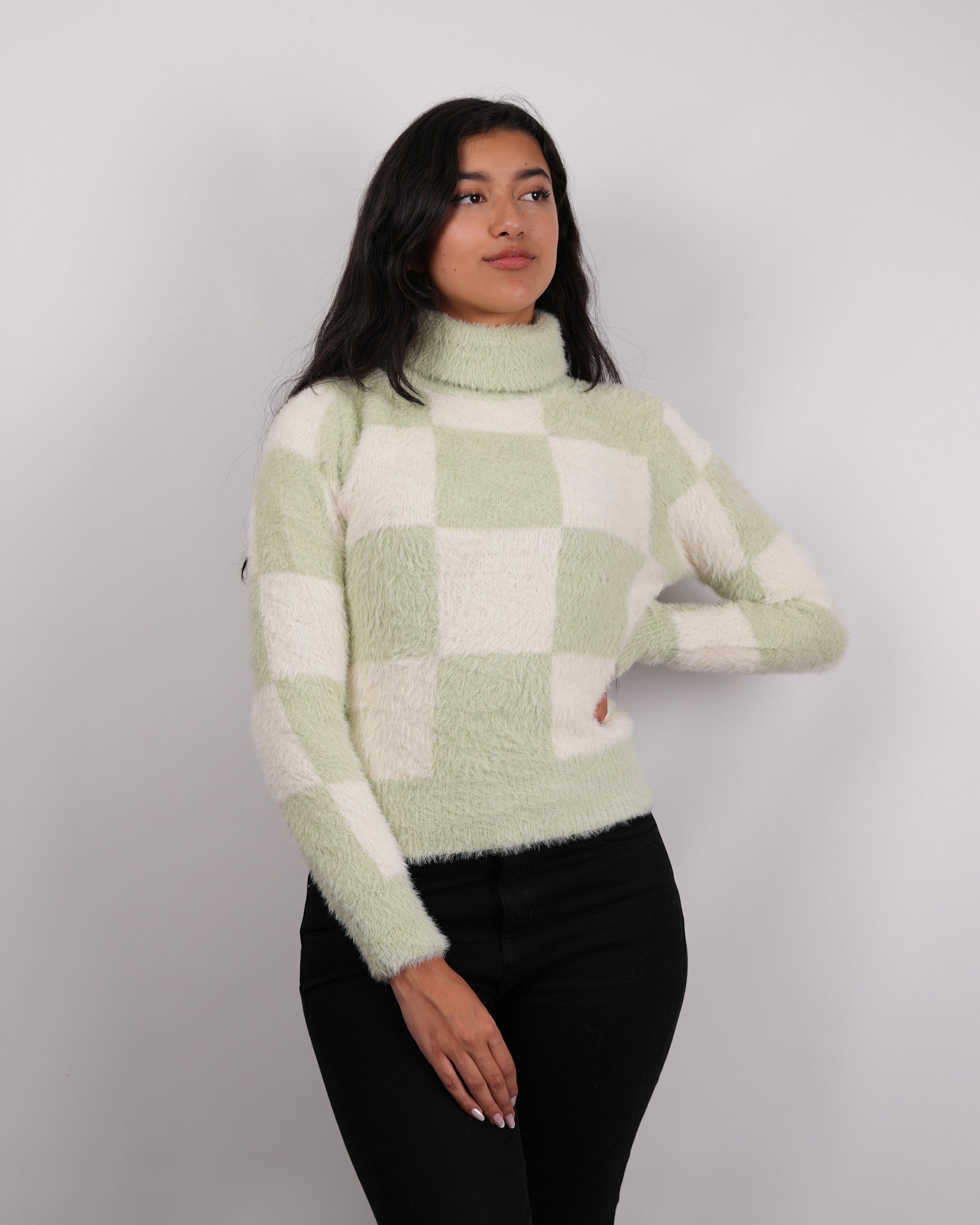 SUÉTER MSA160 MENTA-PERLA