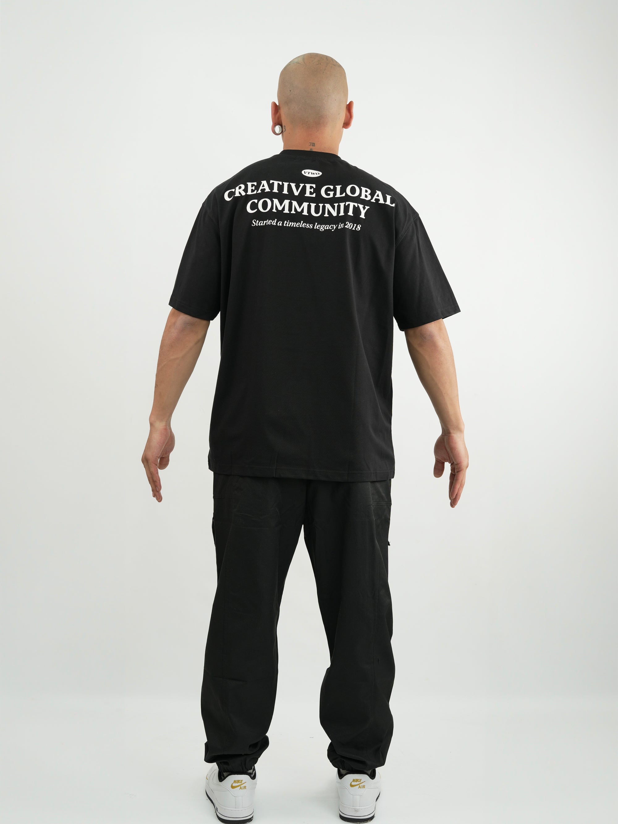 CAMISETA HOMBRE FCA015 NEGRO