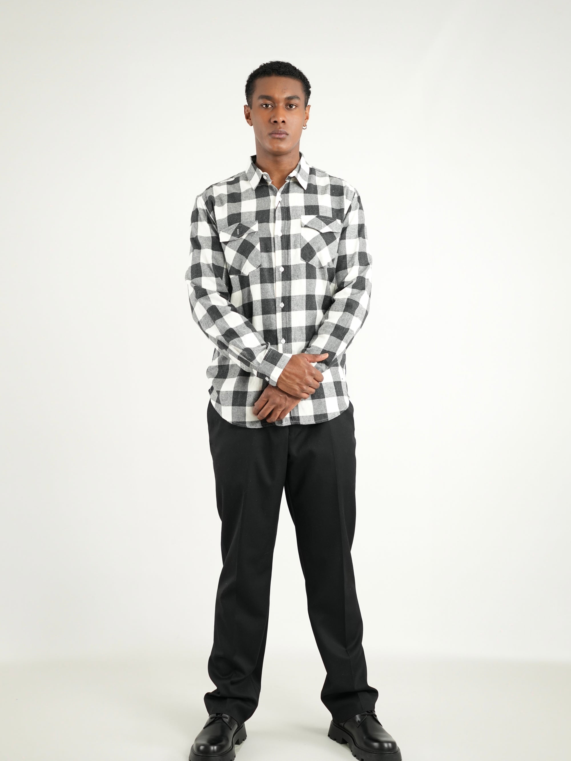 CAMISA HOMBRE FVR001 NEGRO